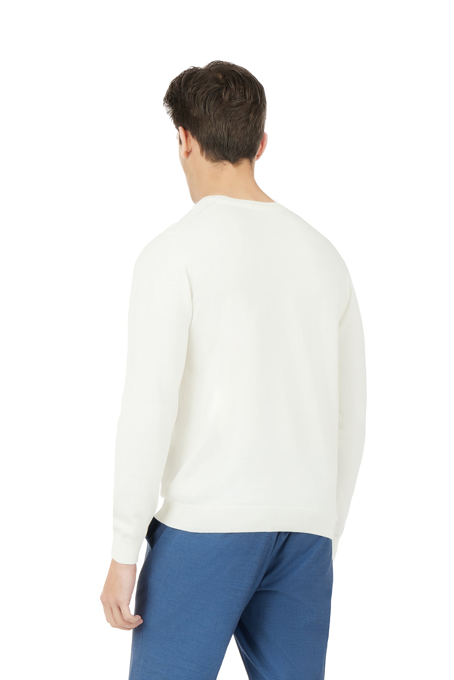 Pullover in cotone basic|Colore:Off white