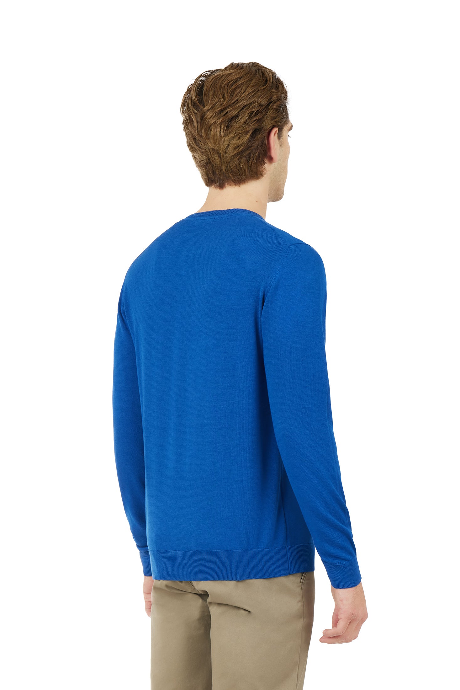 Pullover in cotone basic|Colore:Royal