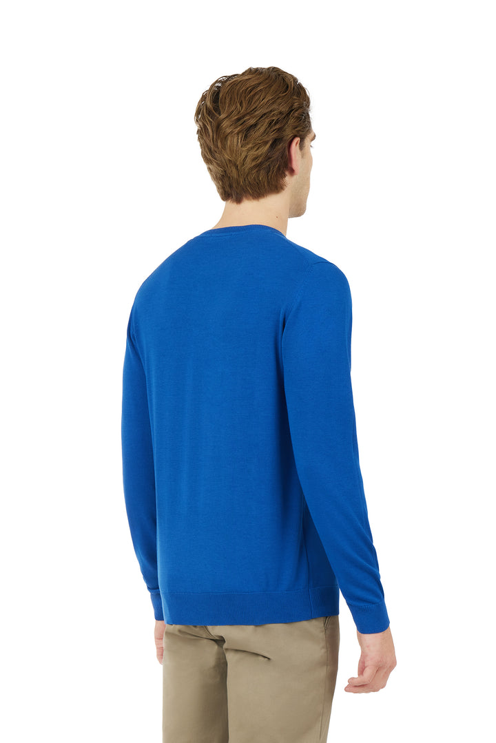 Pullover in cotone basic|Colore:Royal