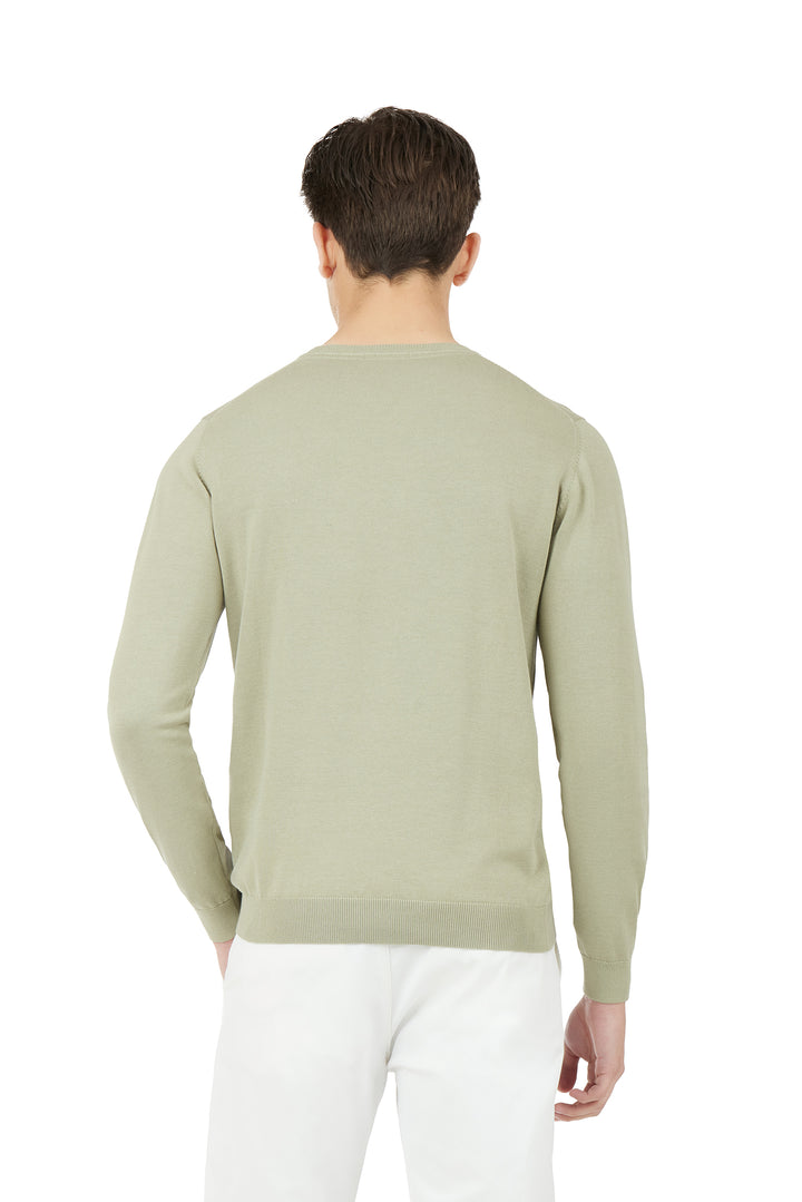Pullover in cotone basic|Colore:Salvia