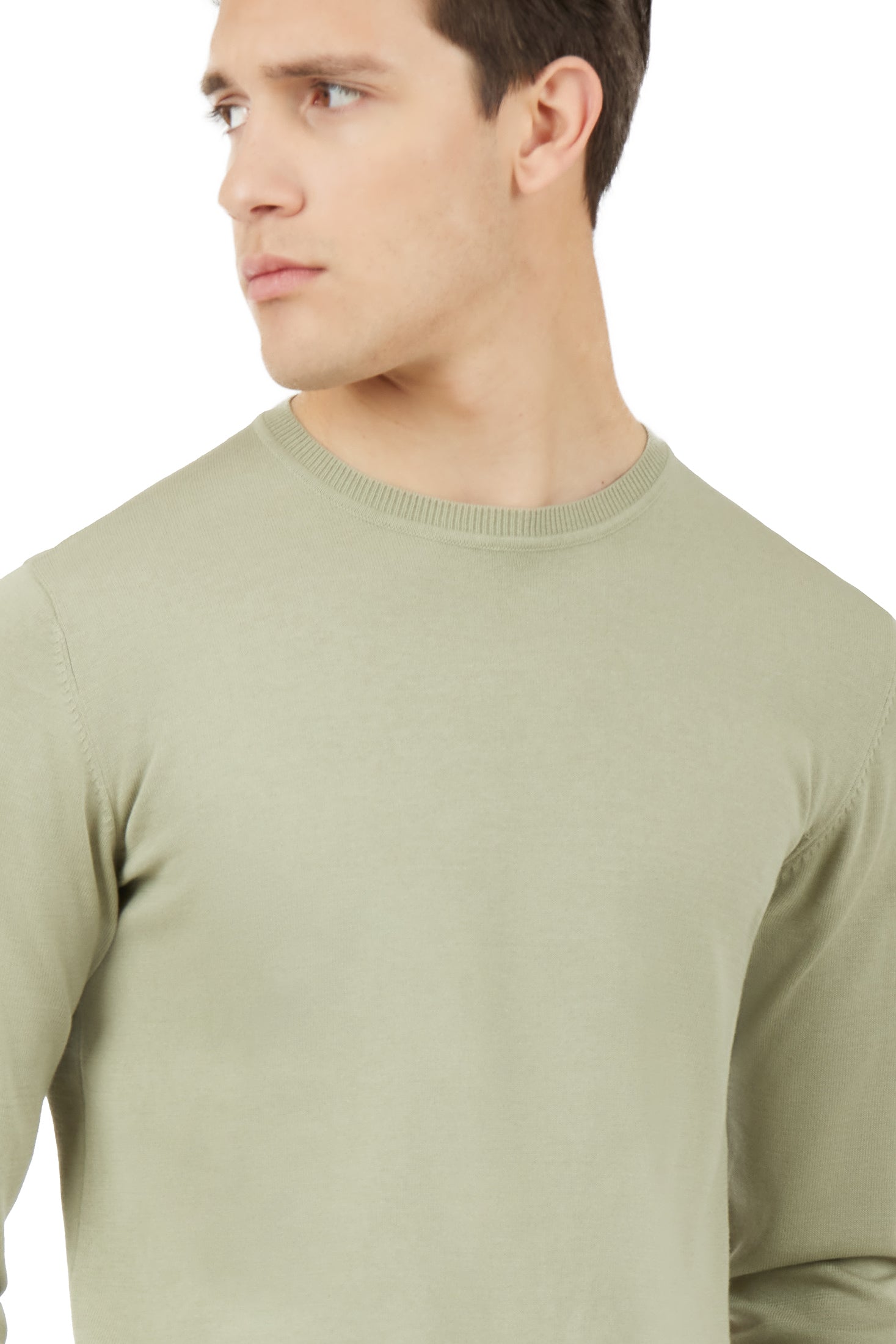 Pullover in cotone basic|Colore:Salvia