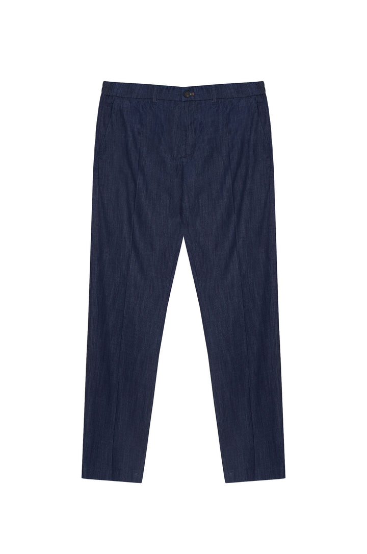 Pantaloni chinos effetto denim|Colore:Denim
