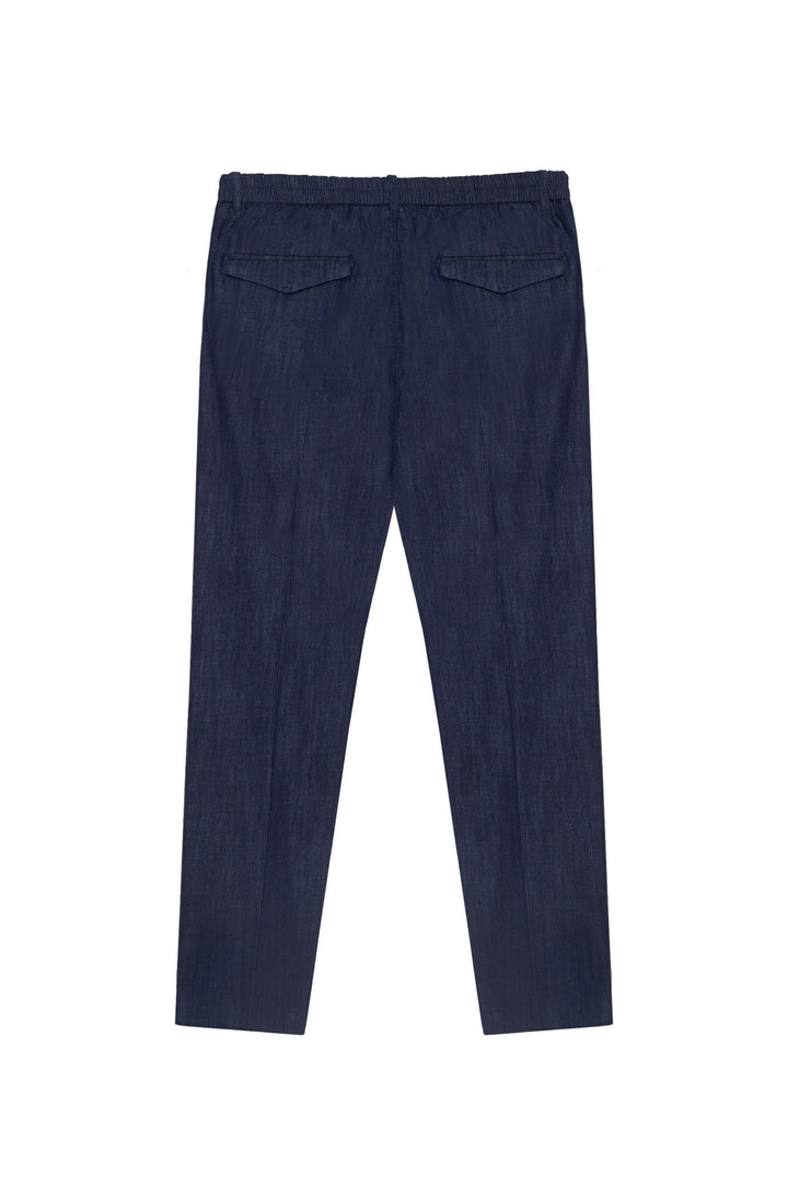 Pantaloni chinos effetto denim|Colore:Denim
