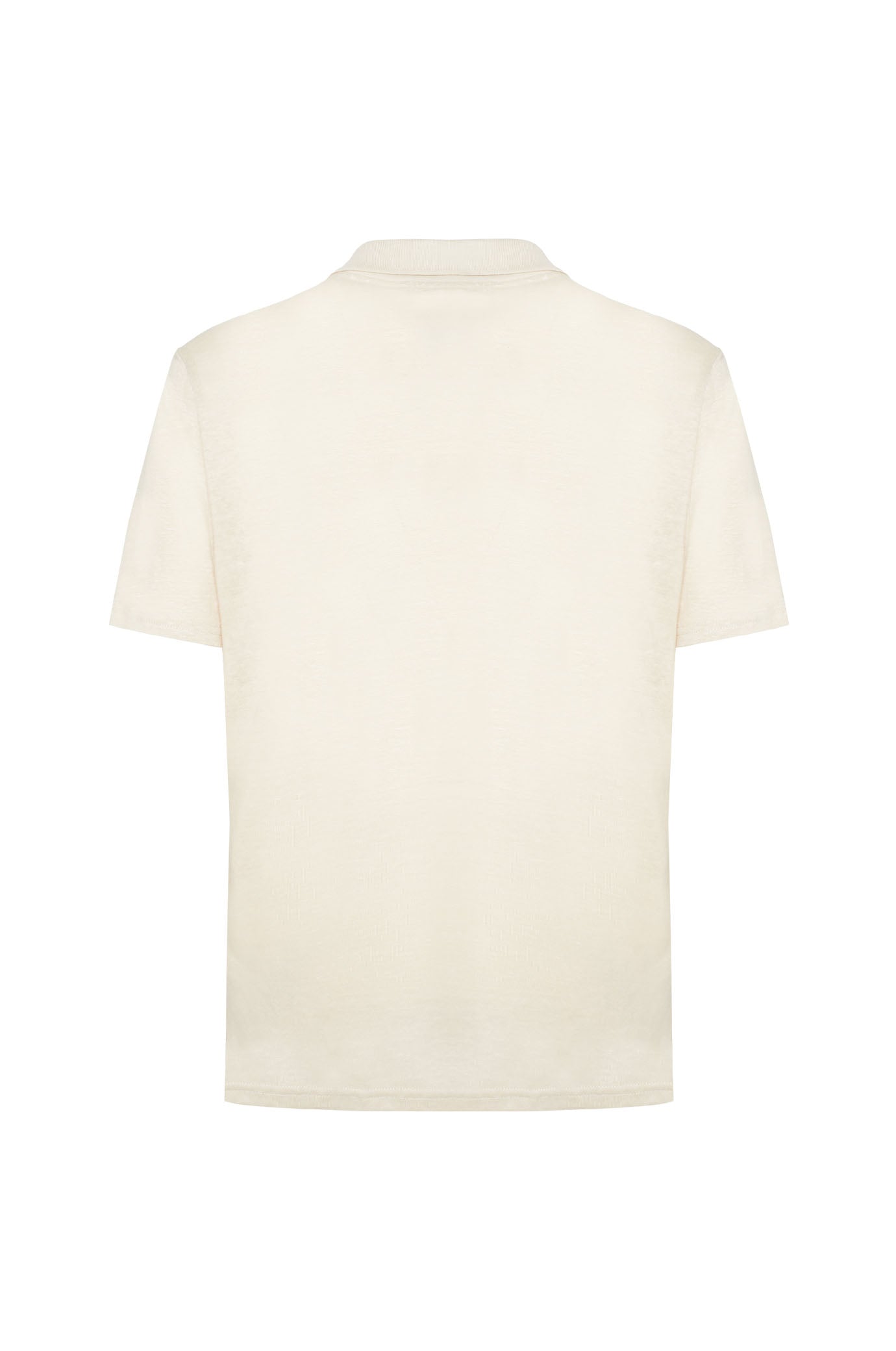 Polo derby in lino|Colore:Beige
