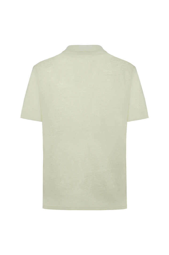 Polo derby in lino|Colore:Salvia