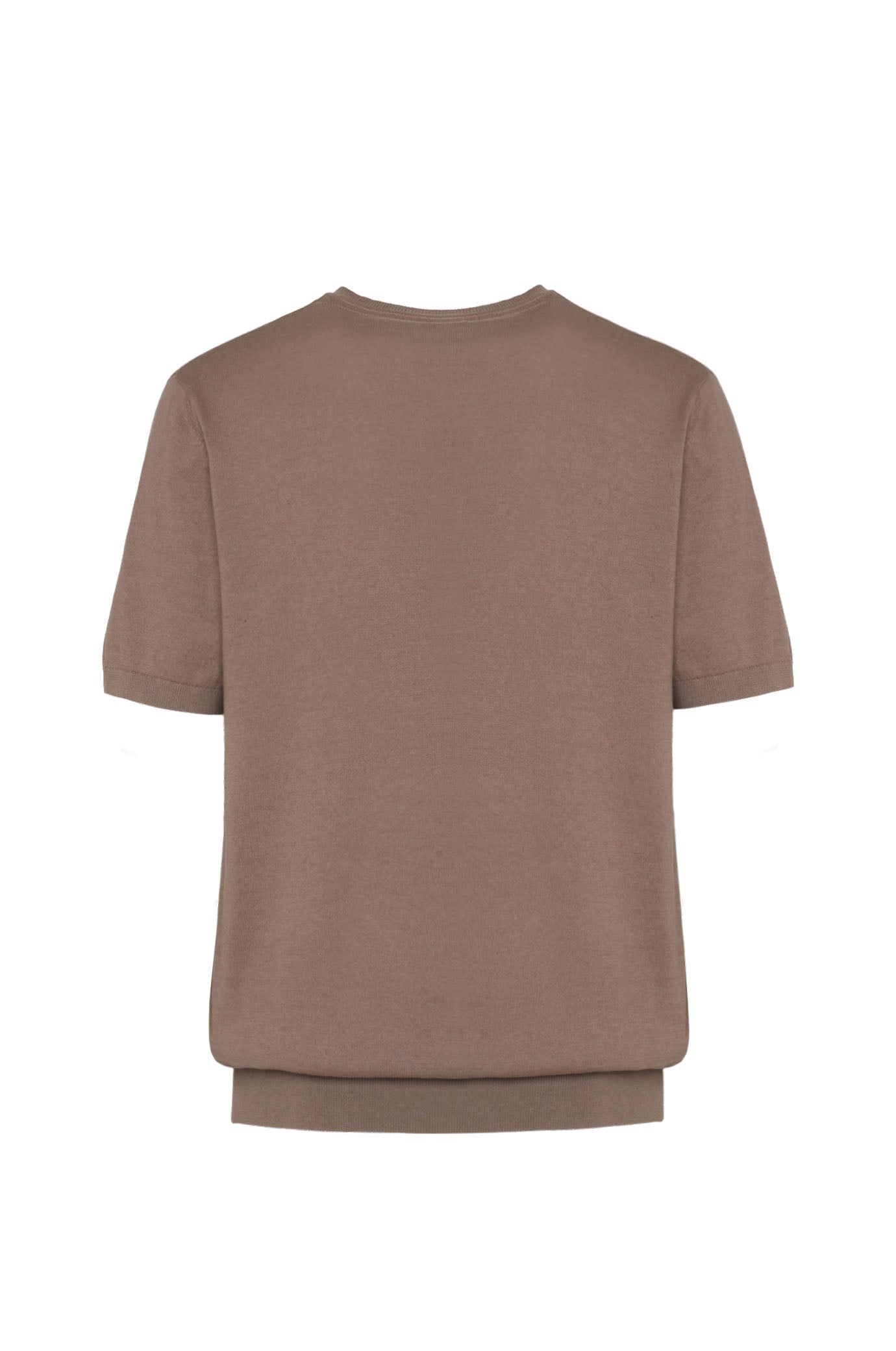 T-shirt in maglia|Colore:Fango