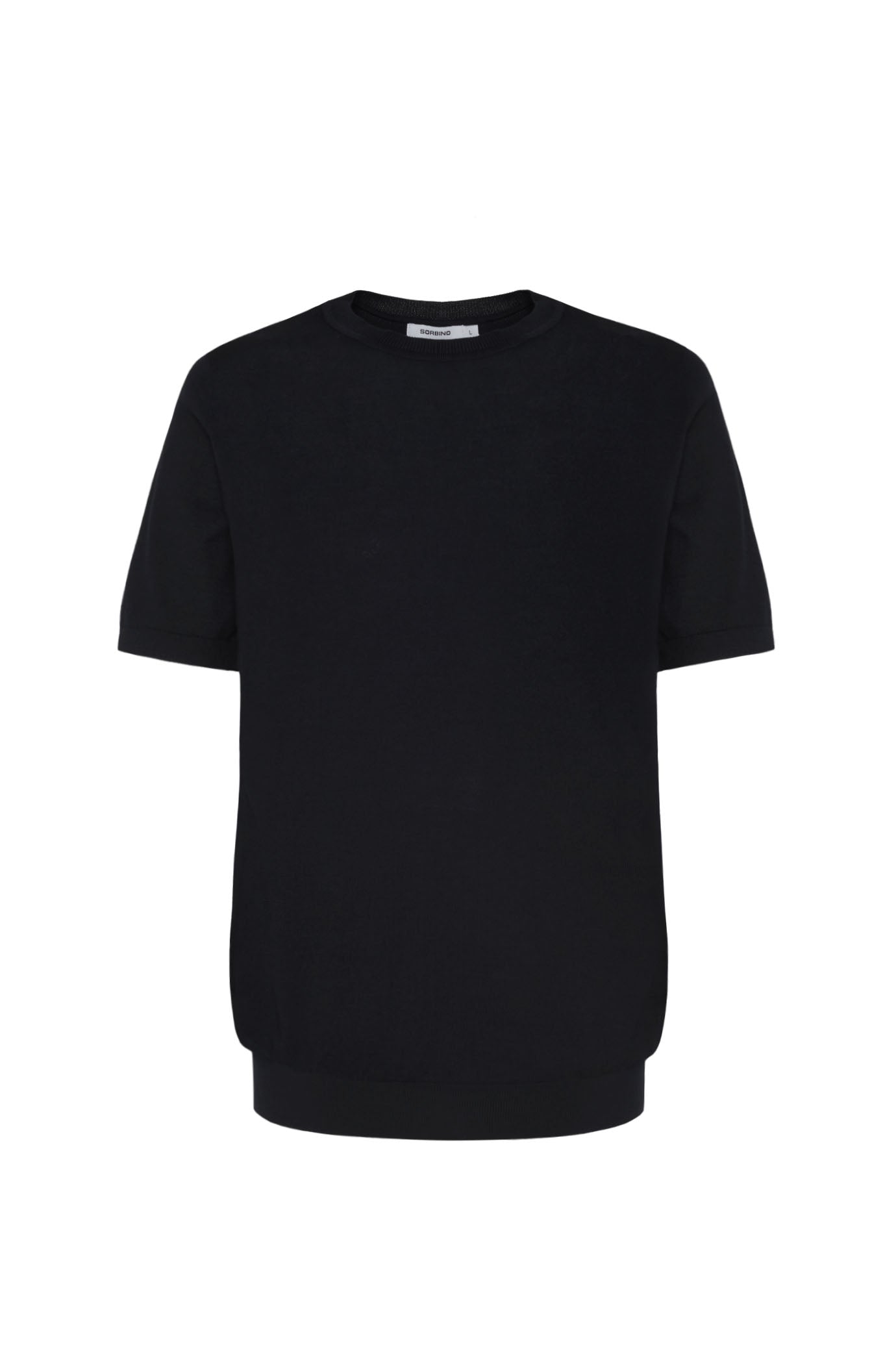 T-shirt in maglia|Colore:Nero