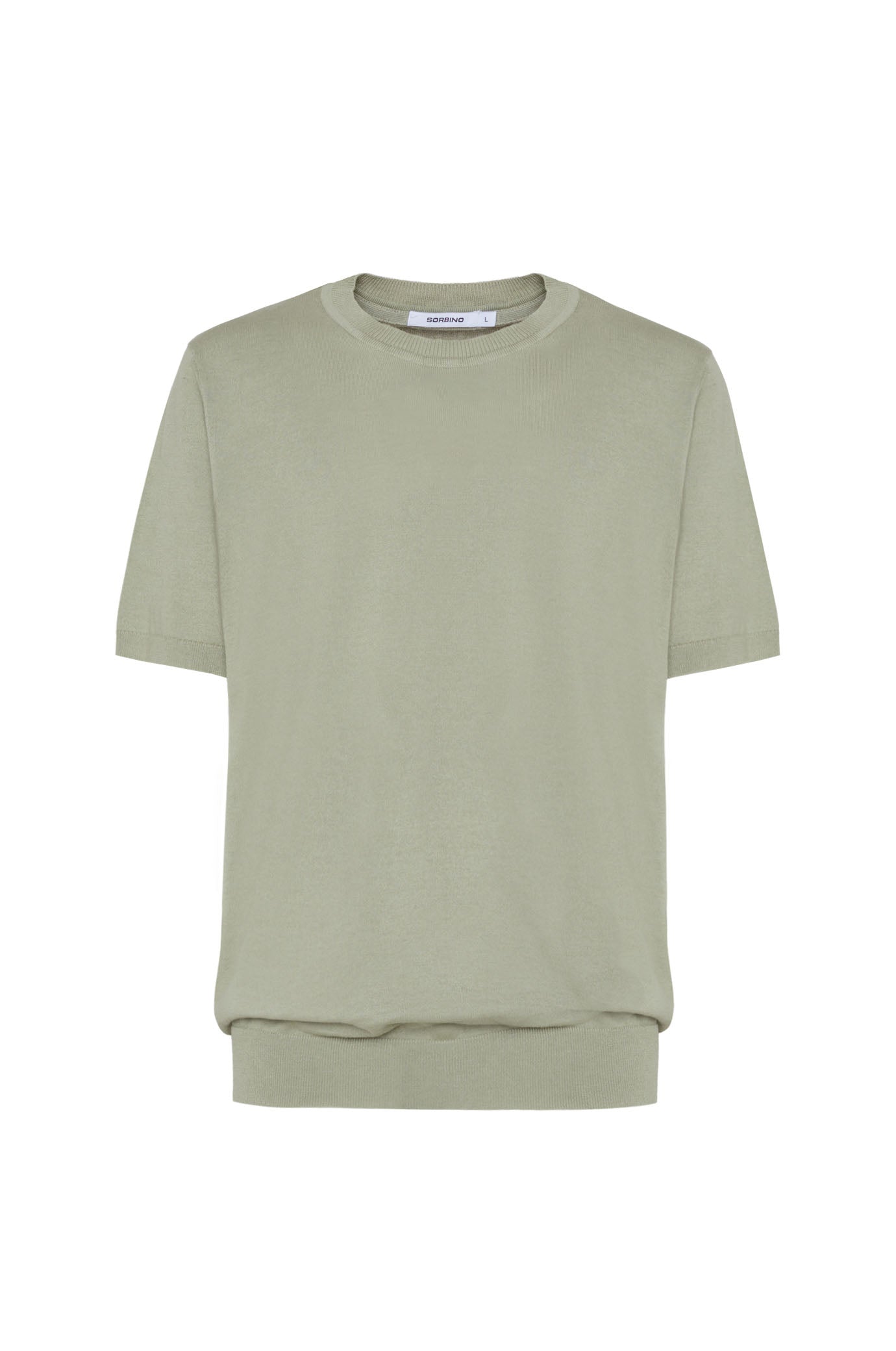 T-shirt in maglia|Colore:Salvia