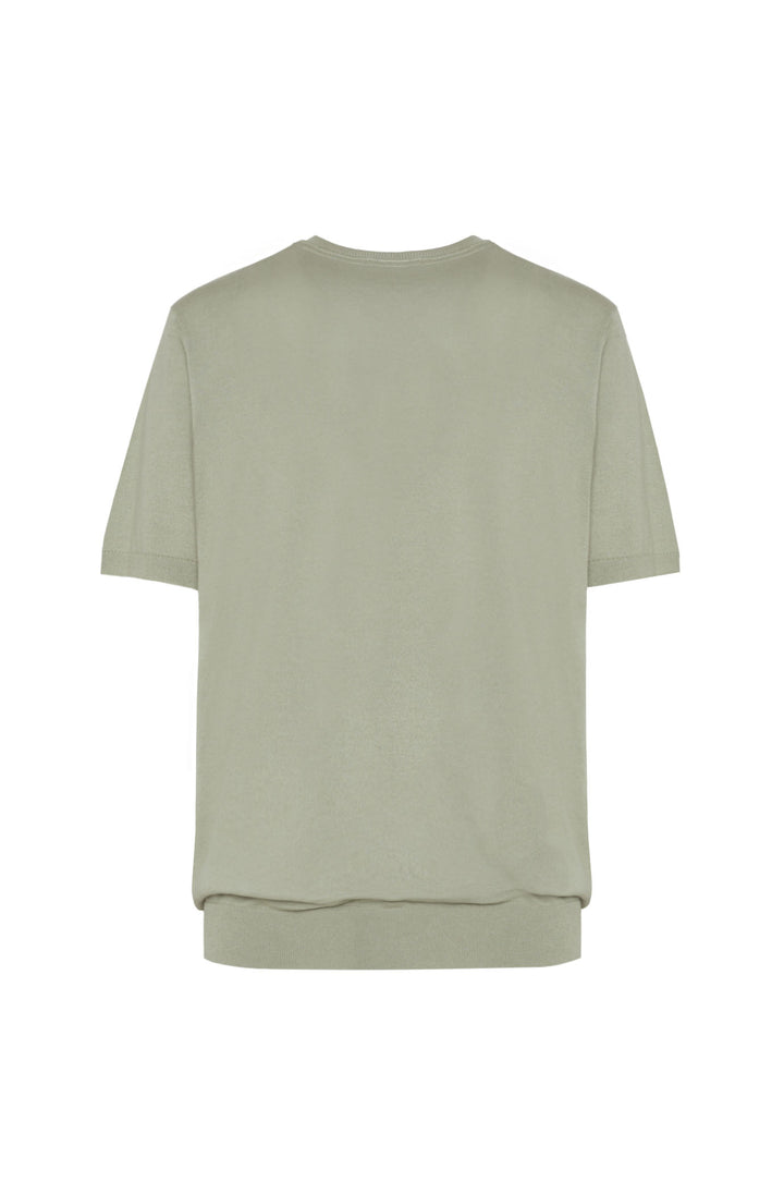 T-shirt in maglia|Colore:Salvia