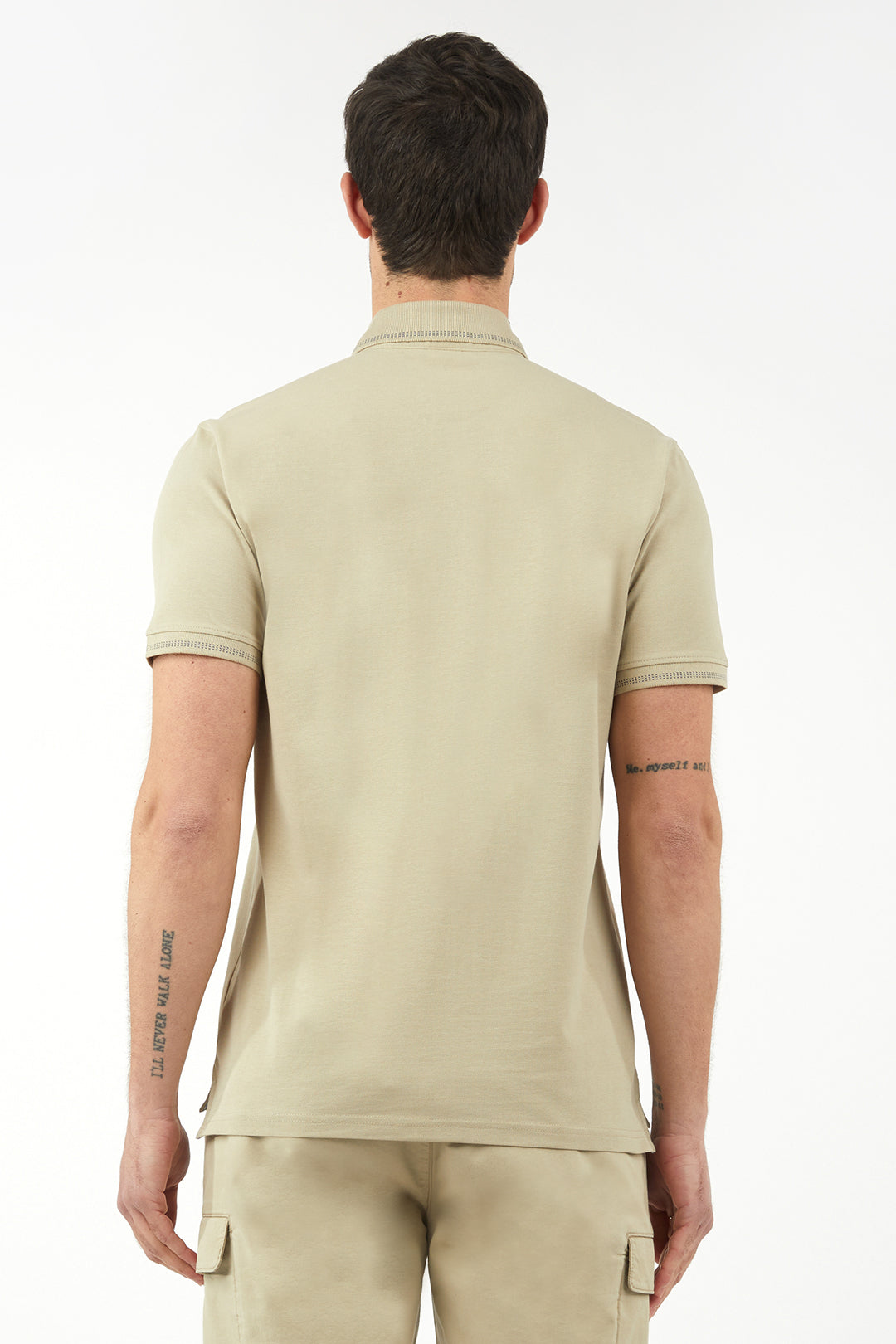 Polo con dettagli|Colore:Beige