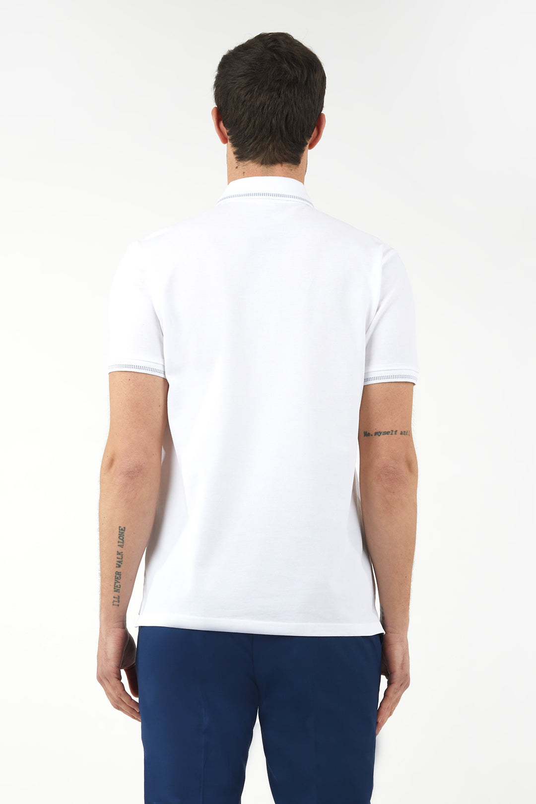 Polo con dettagli|Colore:Bianco