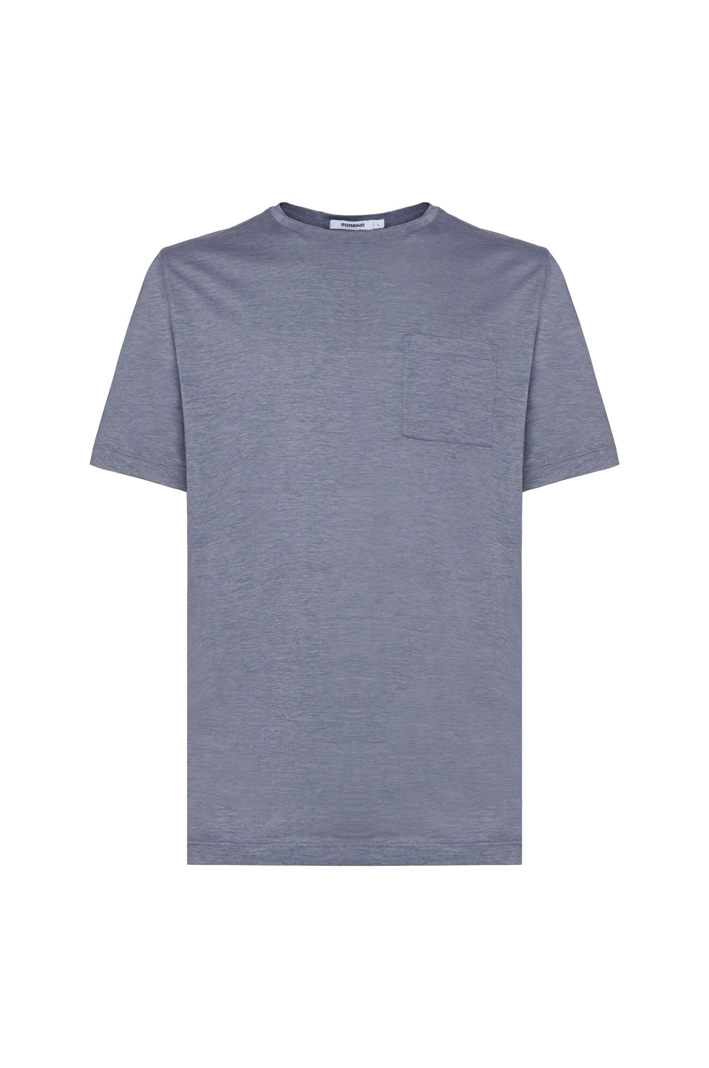 T-shirt con taschino|Colore:Blu