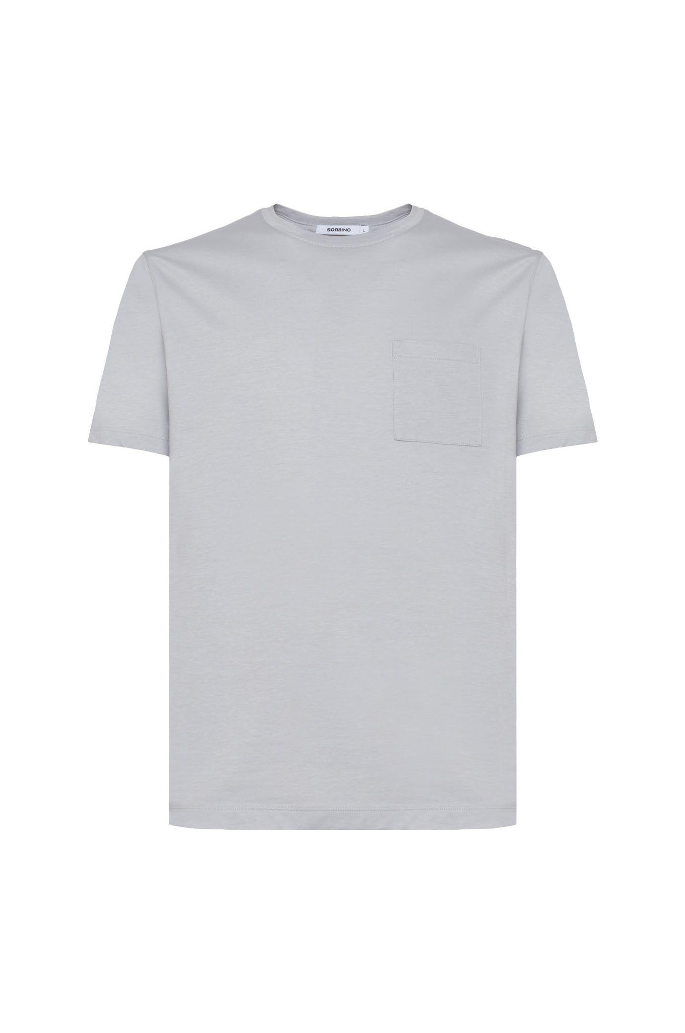 T-shirt con taschino|Colore:Perla