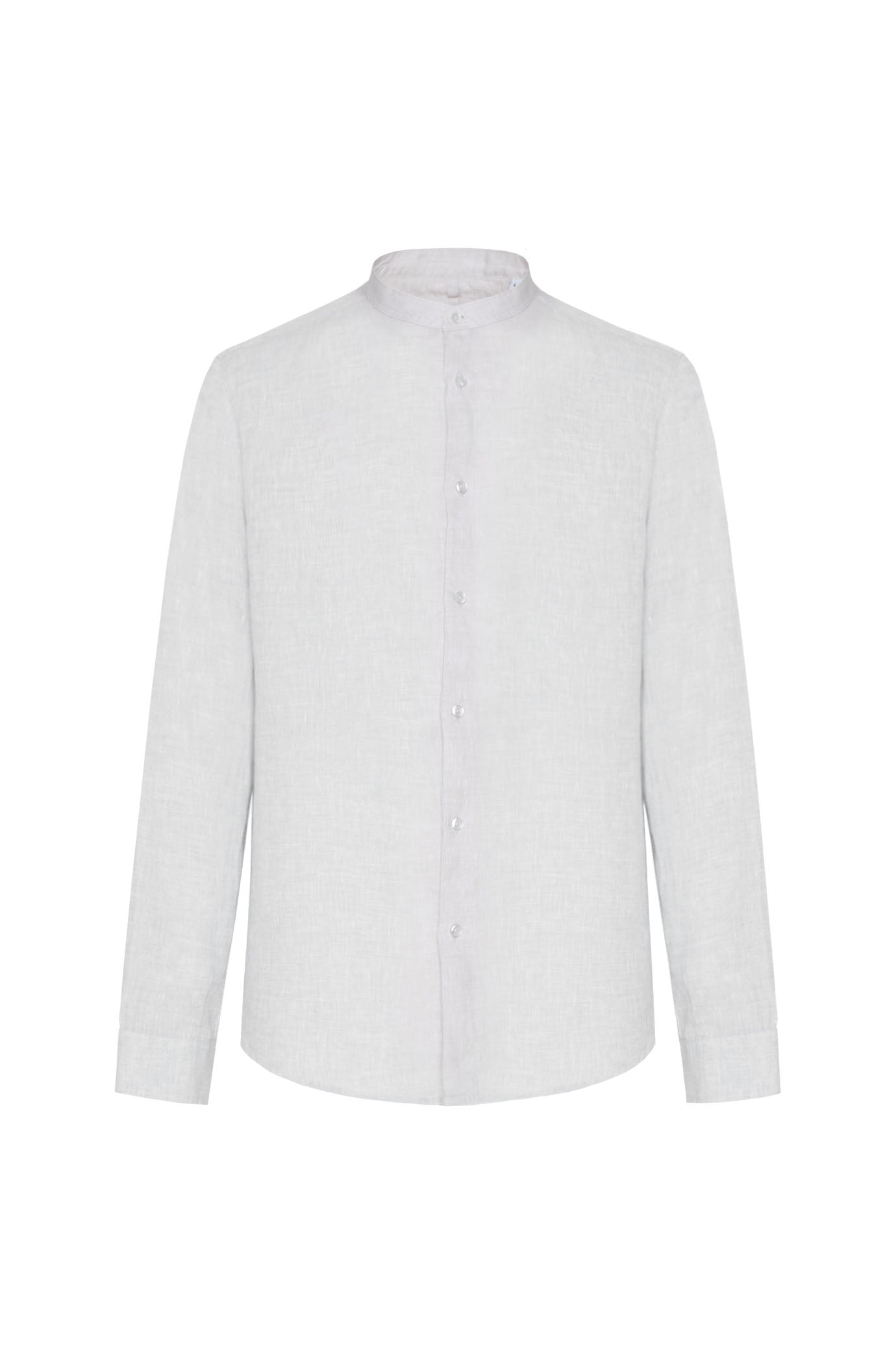 Camicia comfort fit coreana in lino|Colore:Beige/melange