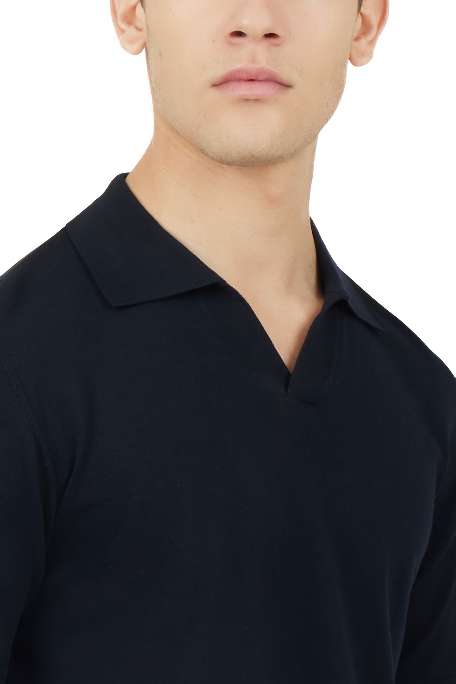 Polo in maglia Derby|Colore:Blu/navy