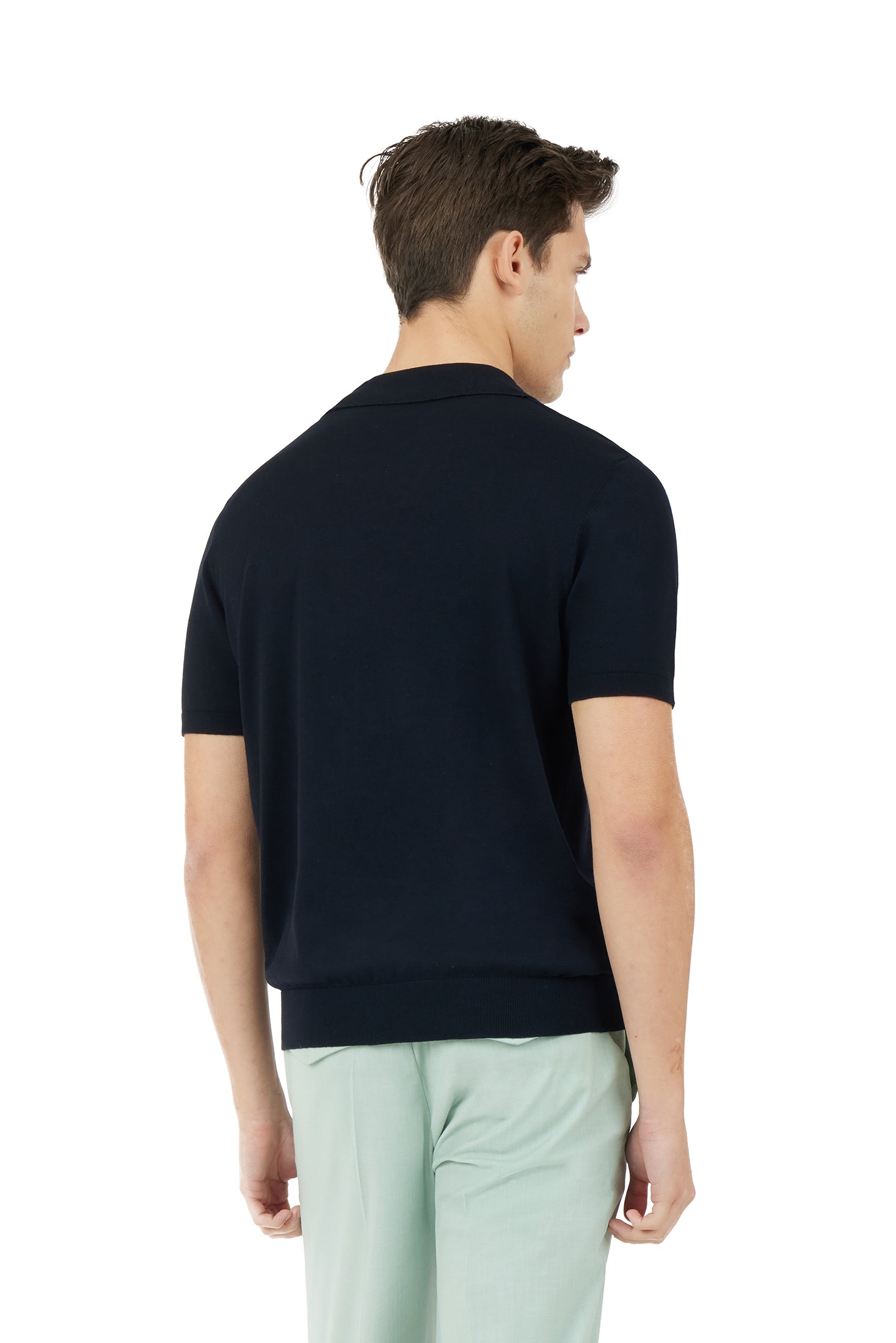 Polo in maglia Derby|Colore:Blu/navy