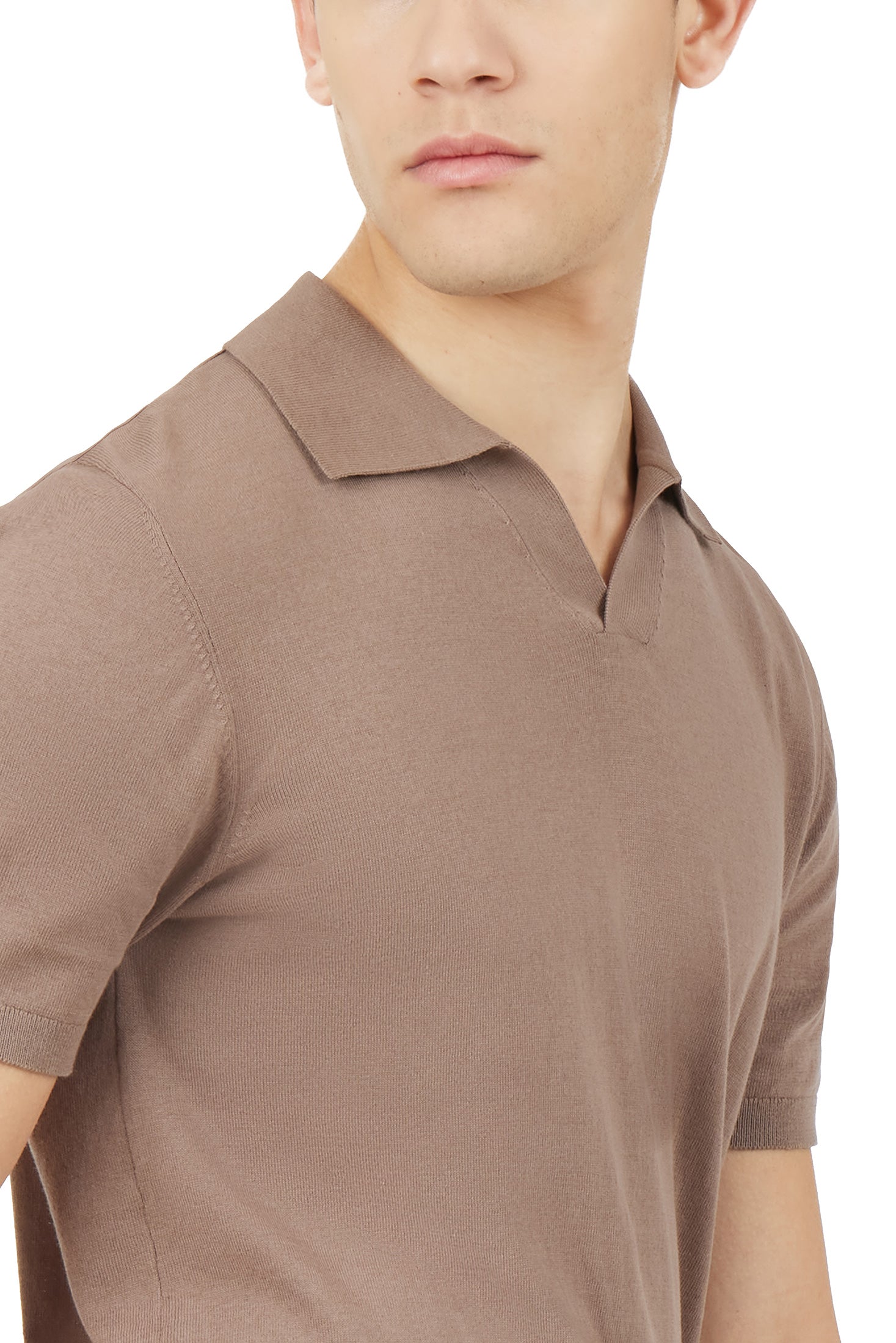 Polo in maglia Derby|Colore:Fango