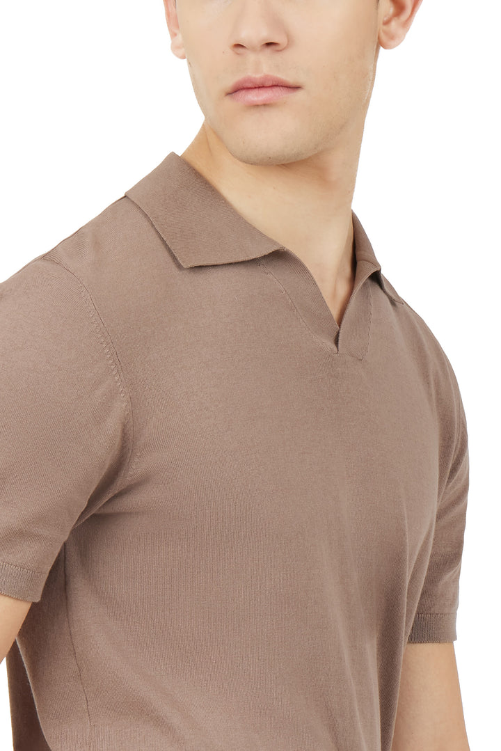 Polo in maglia Derby|Colore:Fango