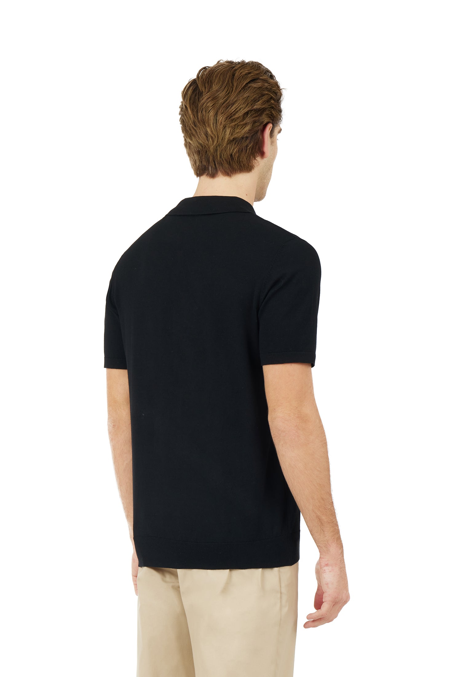 Polo in maglia Derby|Colore:Nero