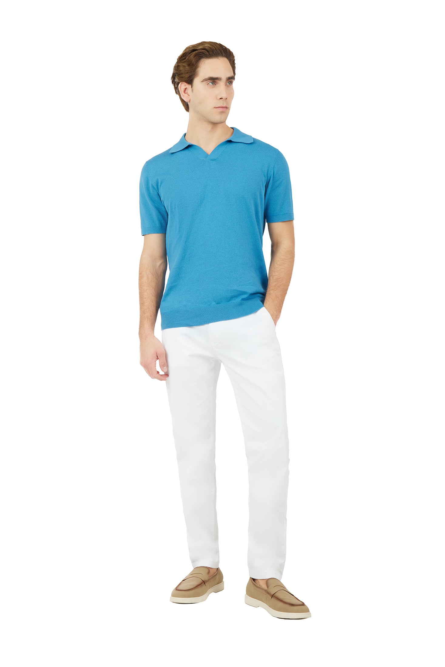 Polo in maglia Derby|Colore:Oceano