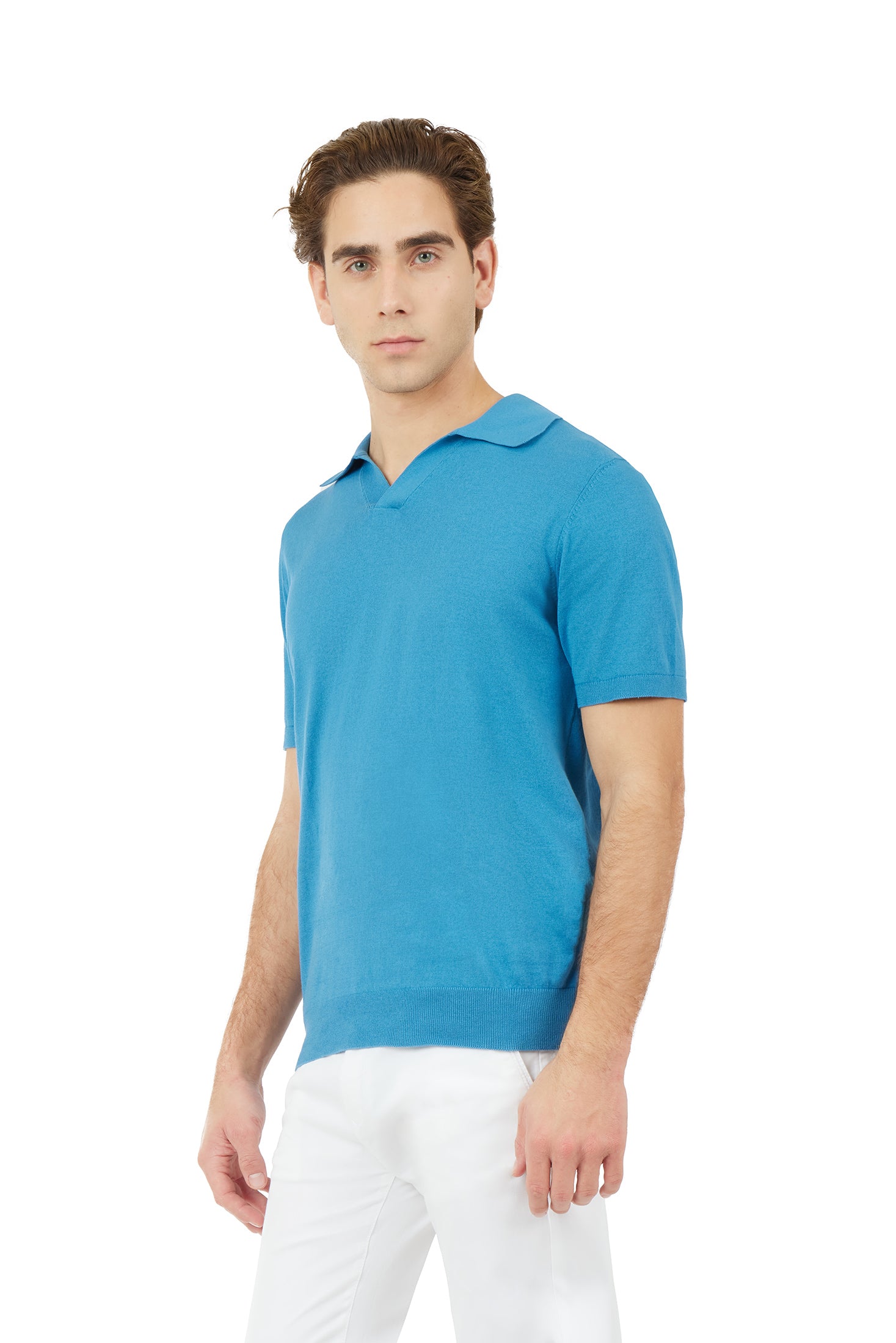Polo in maglia Derby|Colore:Oceano