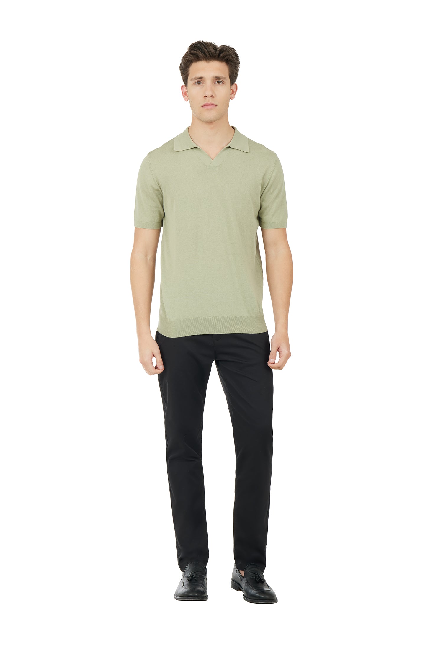 Polo in maglia Derby|Colore:Salvia