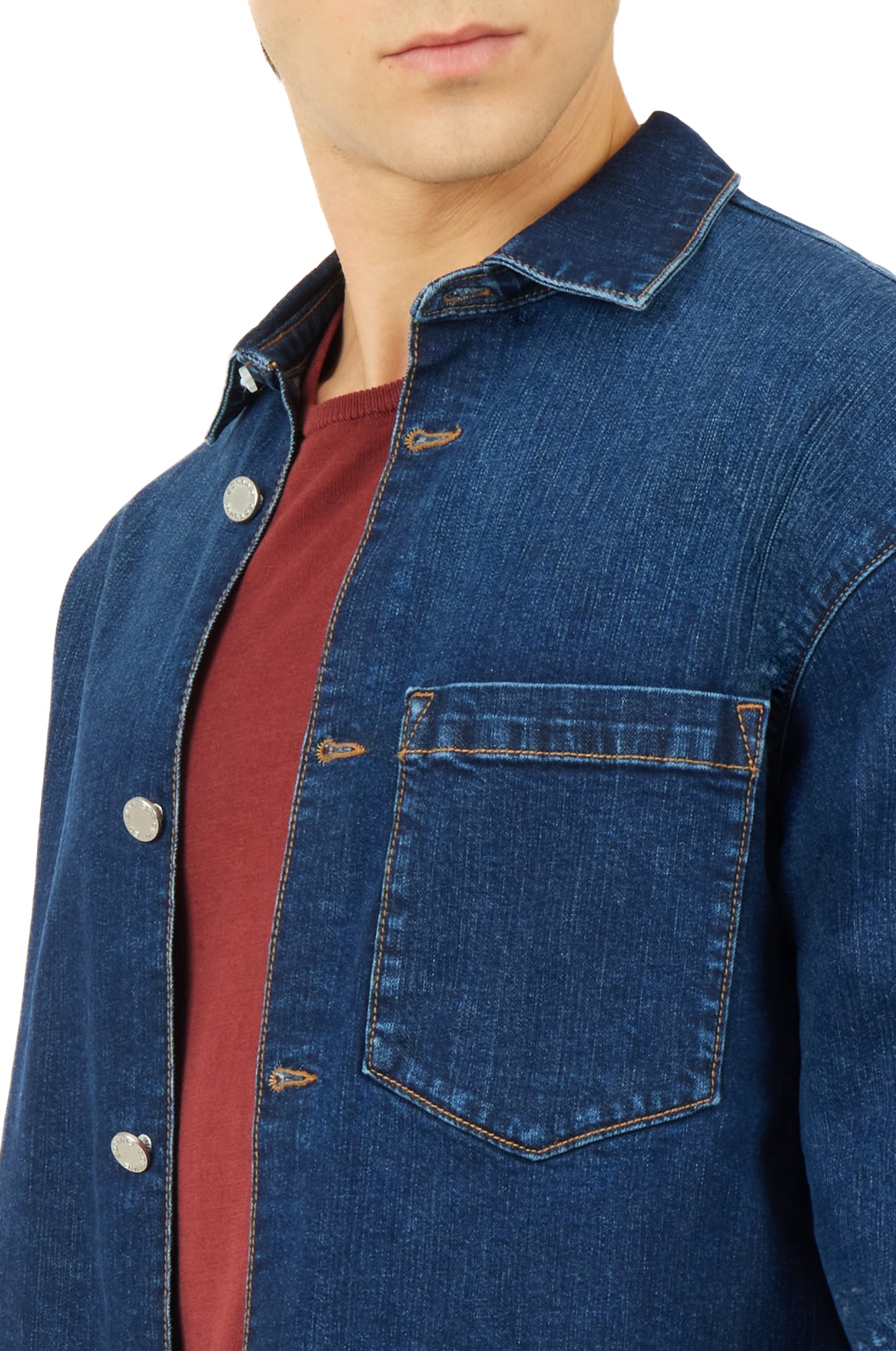 Overshirt comfort fit denim|Colore:Denim