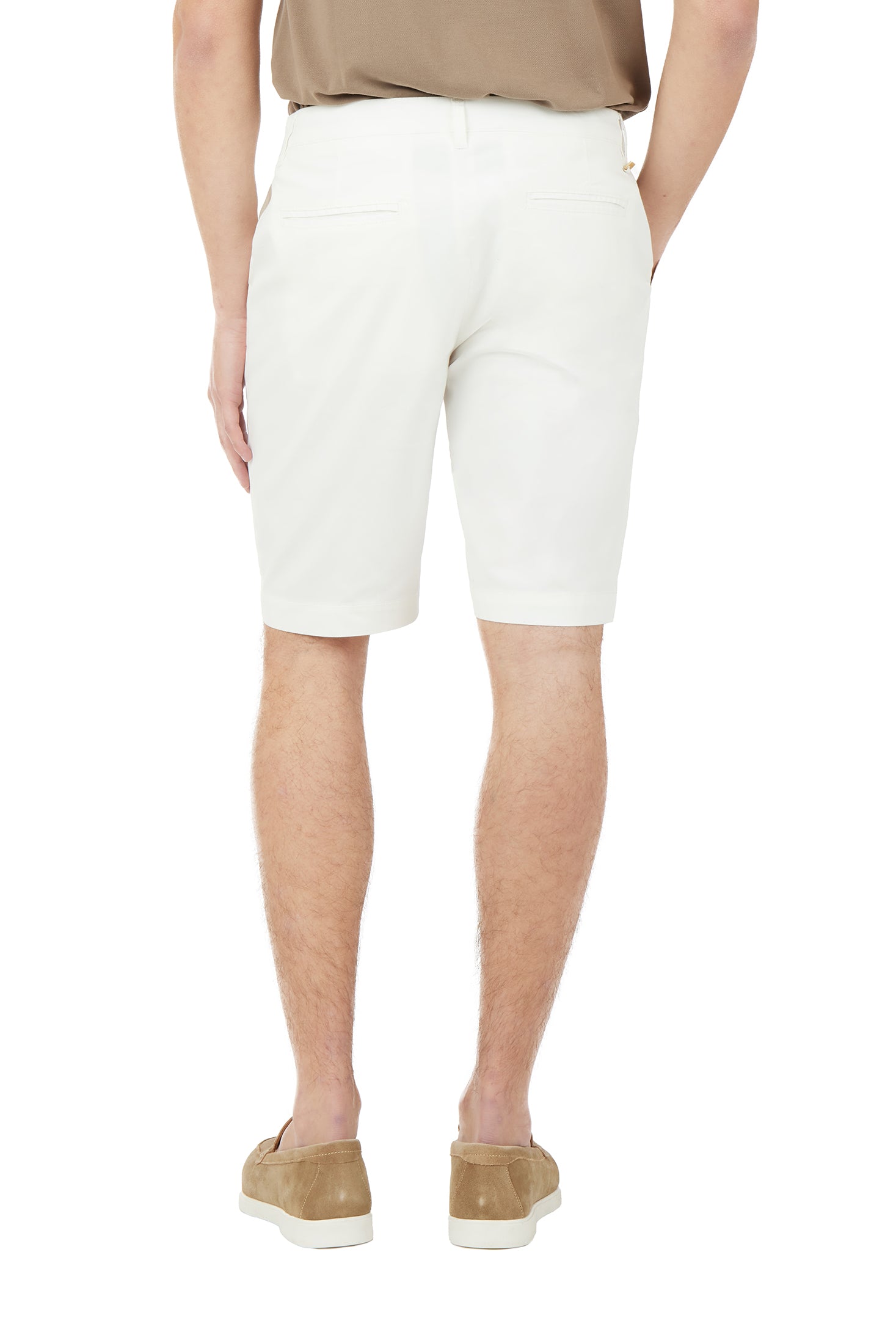 Bermuda chinos micro trama|Colore:Bianco