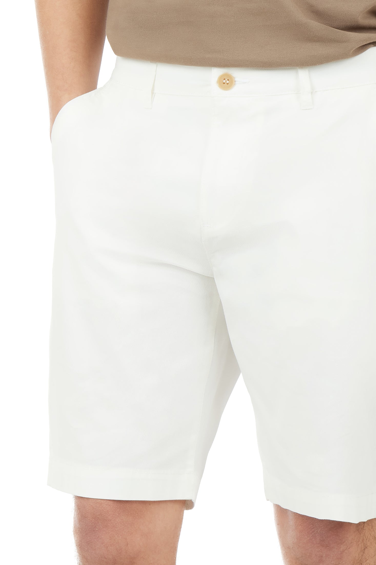 Bermuda chinos micro trama|Colore:Bianco