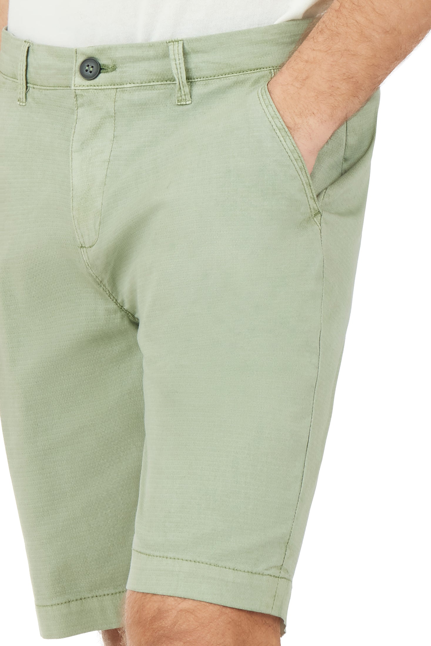 Bermuda chinos micro trama|Colore:Edera