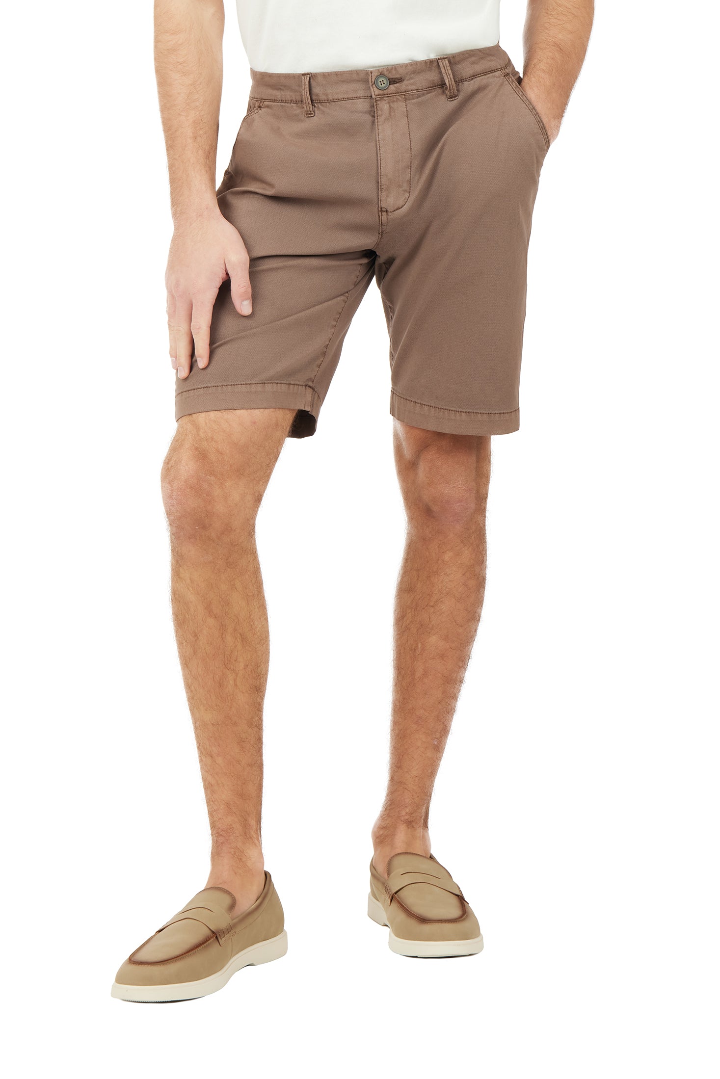 Bermuda chinos micro trama|Colore:Moka