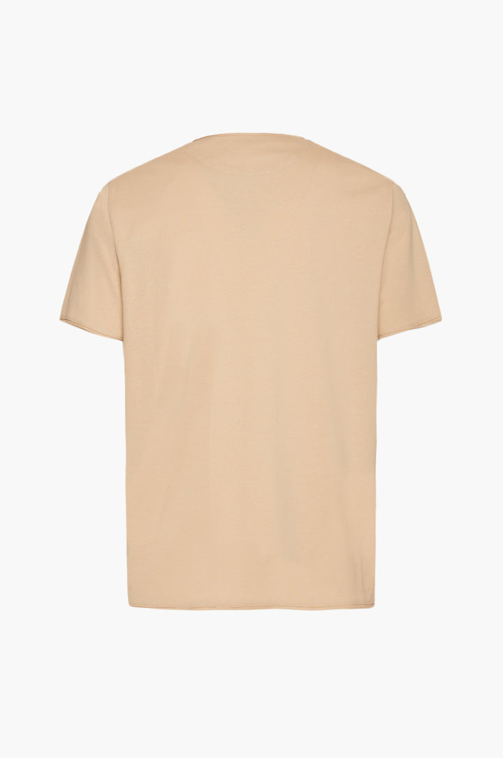 T-shirt con taschino|Colore:Beige