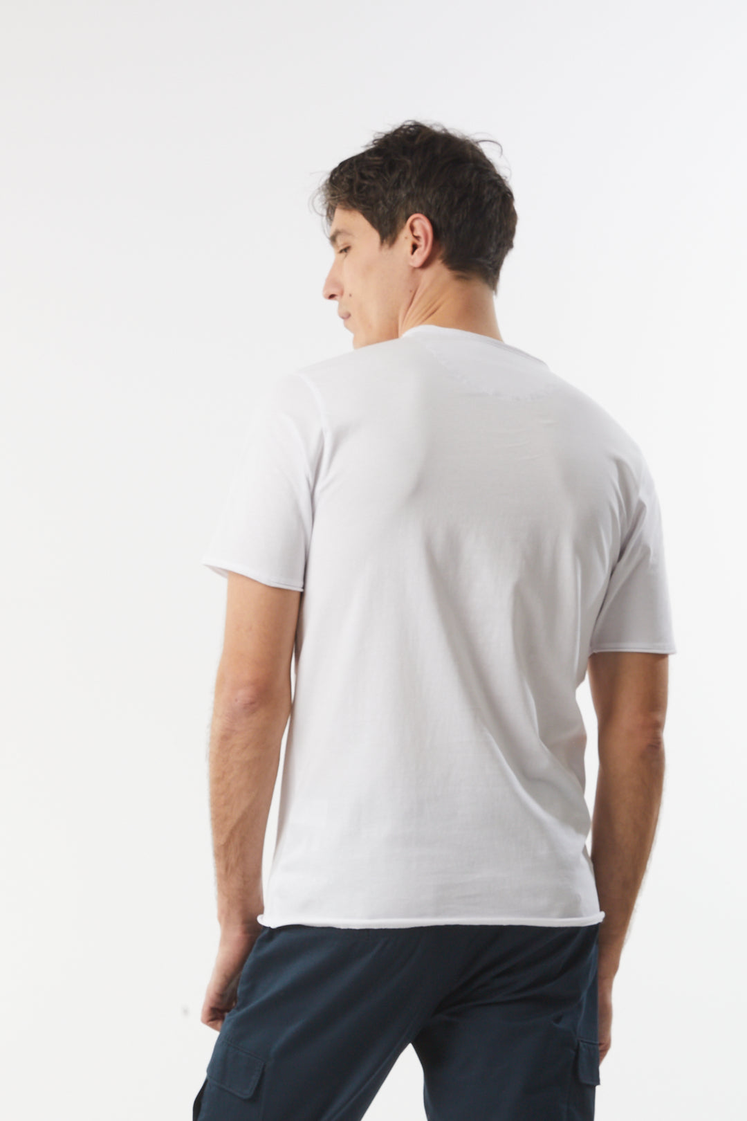 T-shirt con taschino|Colore:Bianco