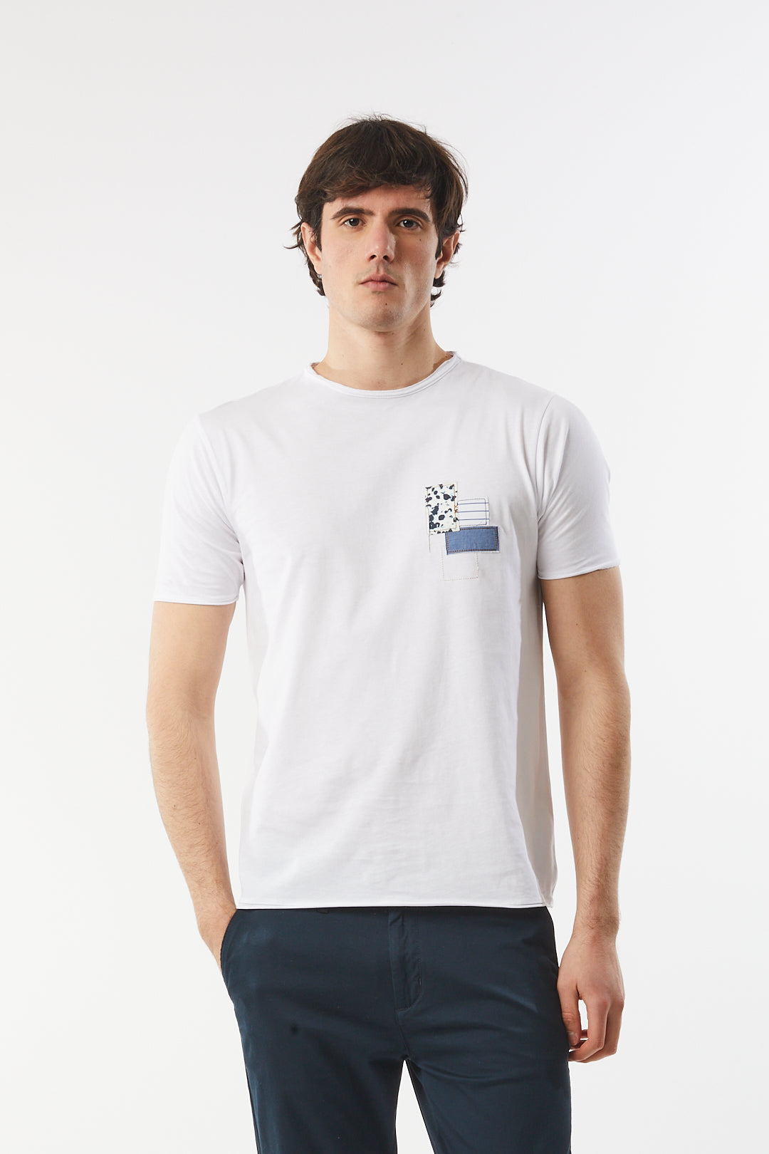 T-shirt con motivo|Colore:Bianco