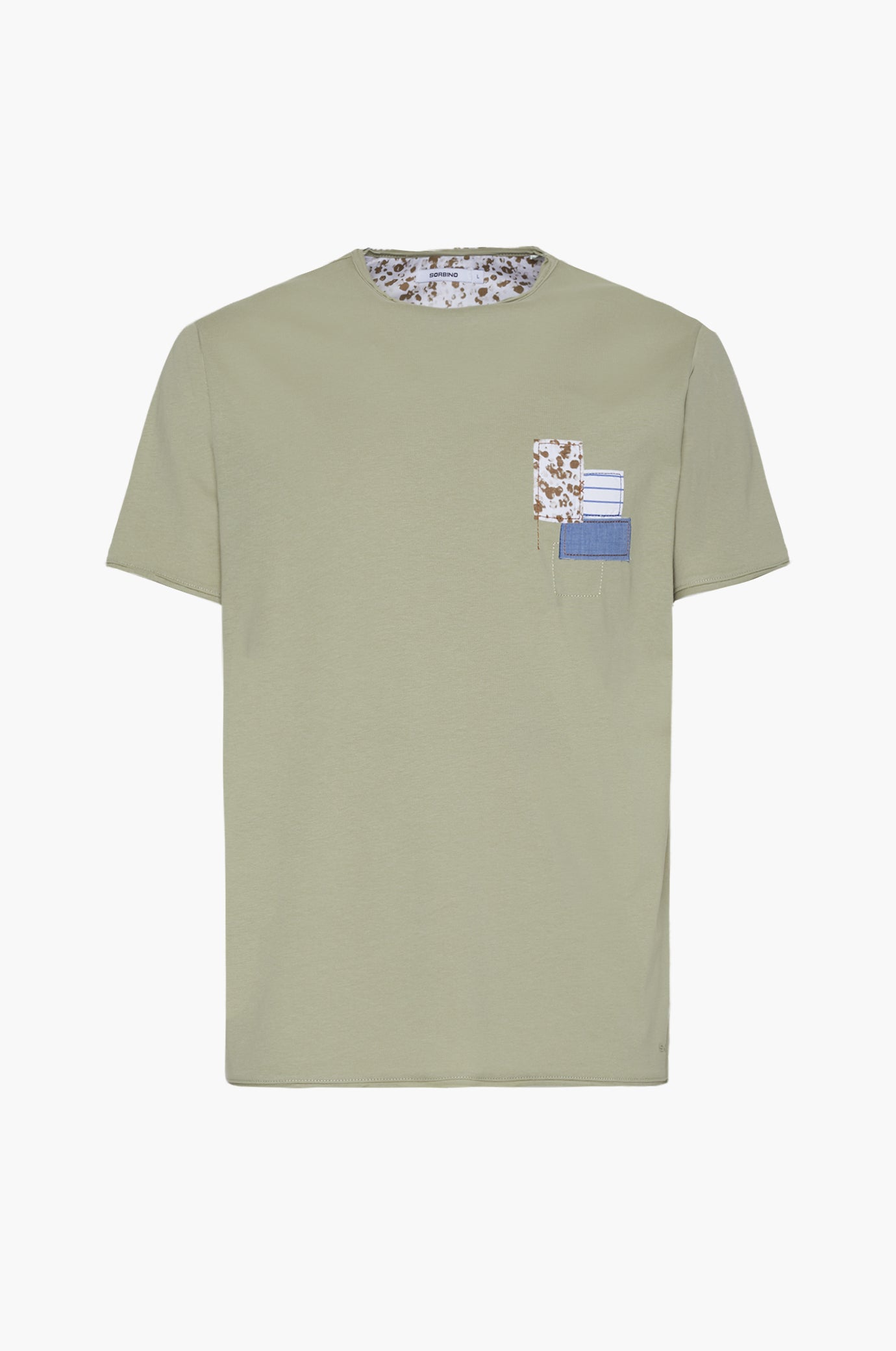 T-shirt con motivo|Colore:Salvia