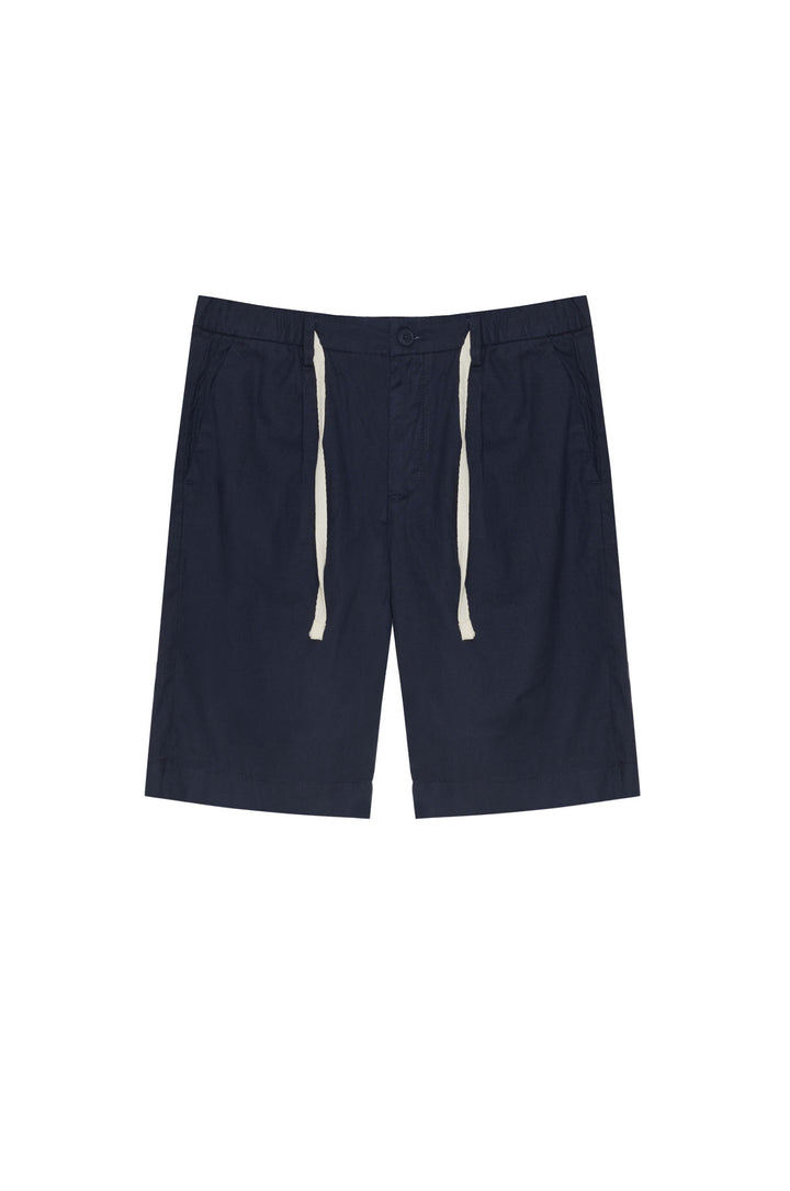 Bermuda misto lino|Colore:Blu/navy