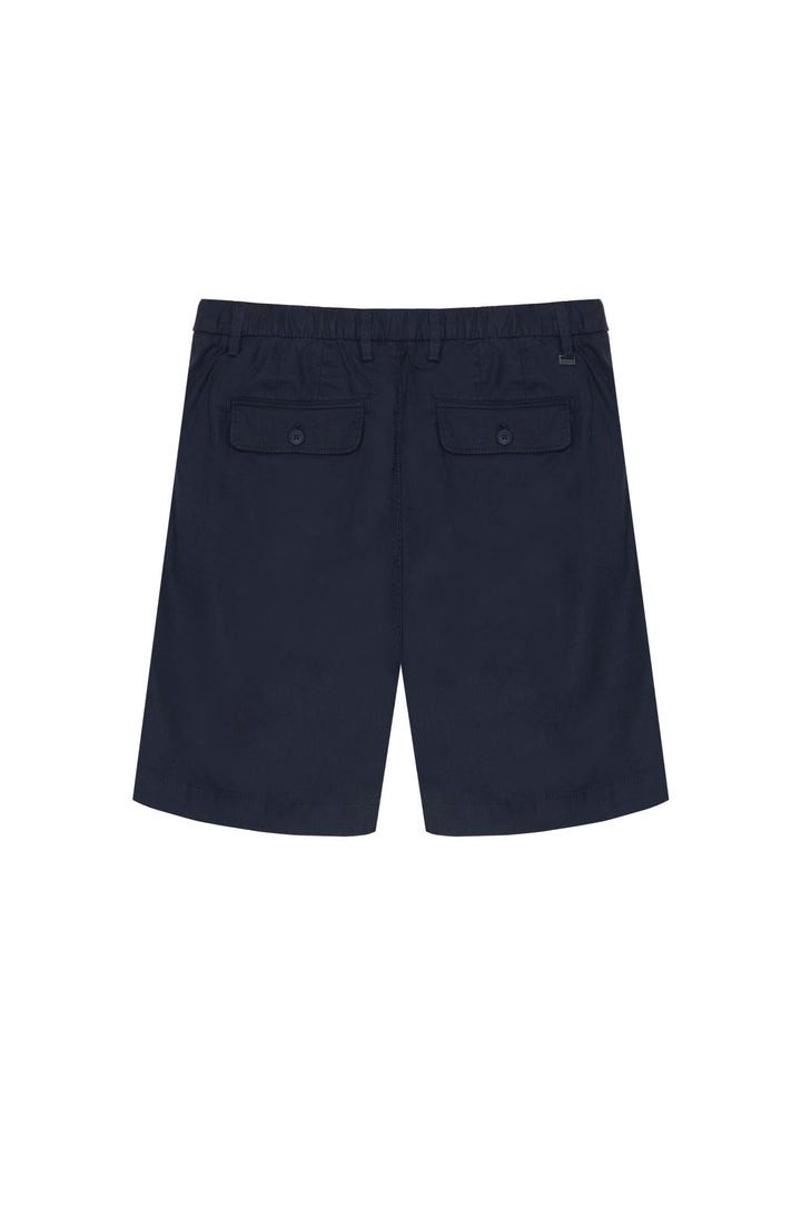 Bermuda misto lino|Colore:Blu/navy