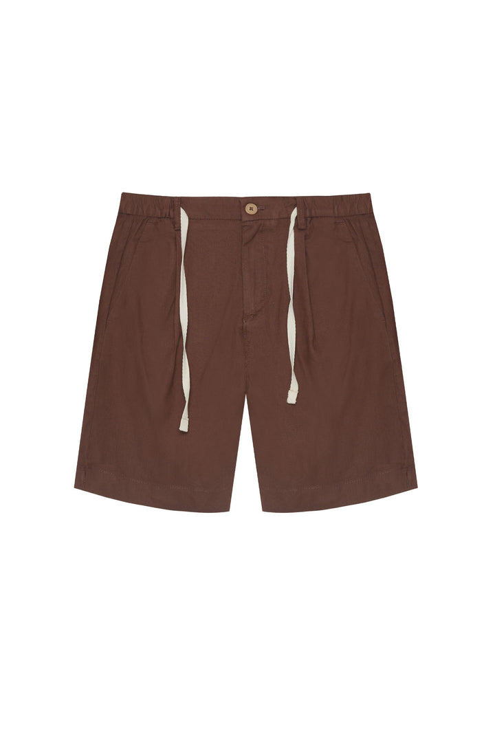 Bermuda misto lino|Colore:Moka