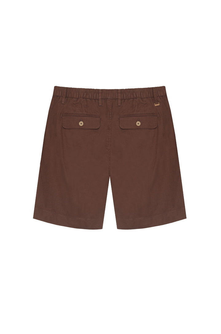 Bermuda misto lino|Colore:Moka