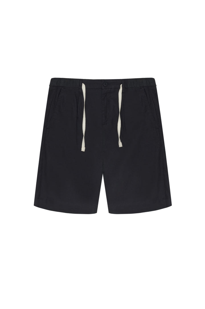 Bermuda misto lino|Colore:Nero