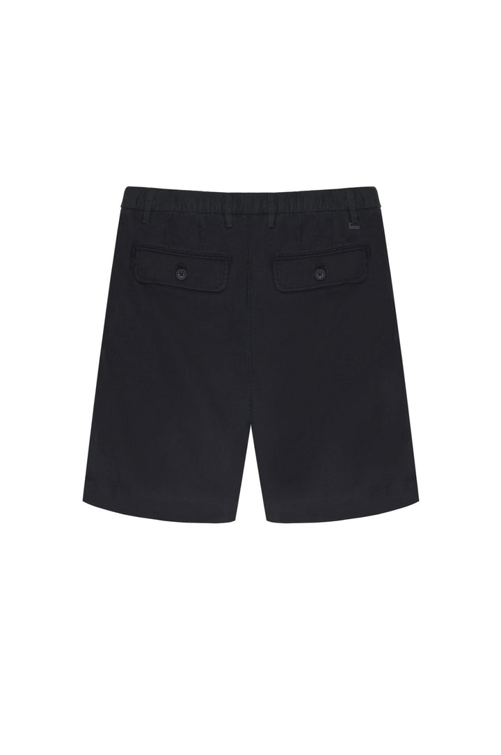 Bermuda misto lino|Colore:Nero
