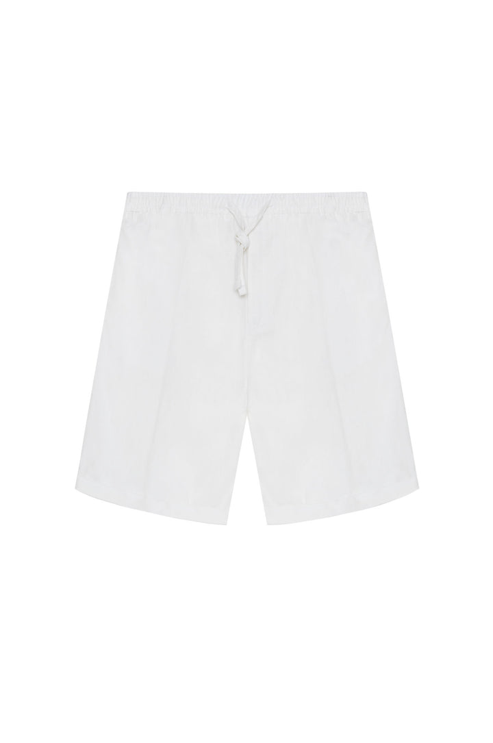 Bermuda misto lino |Colore:Bianco