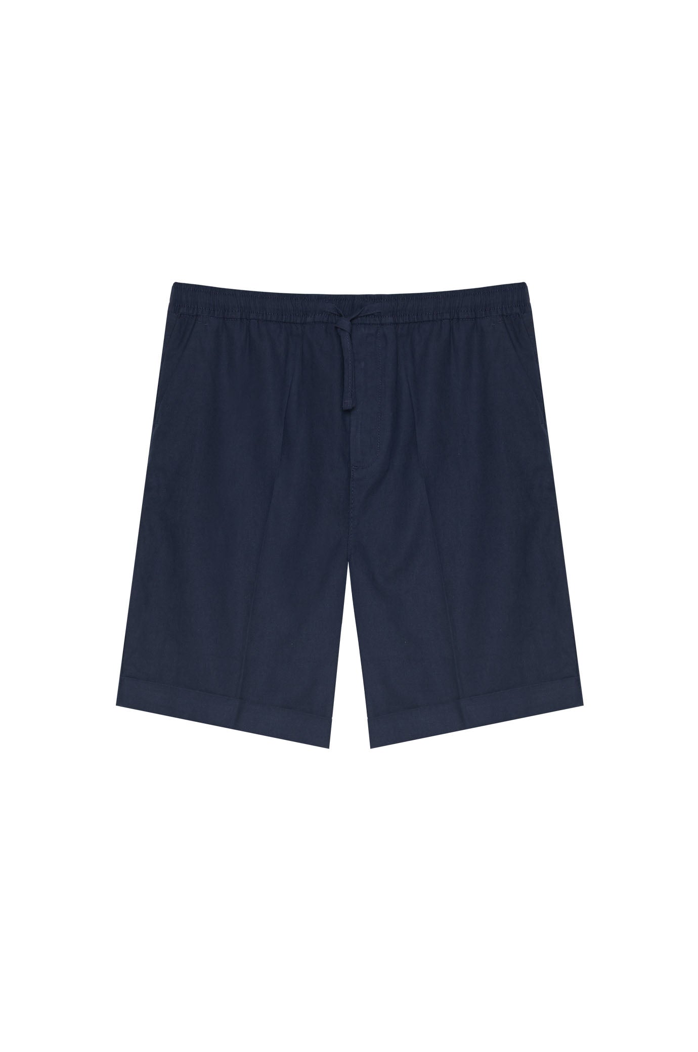 Bermuda misto lino |Colore:Blu/navy