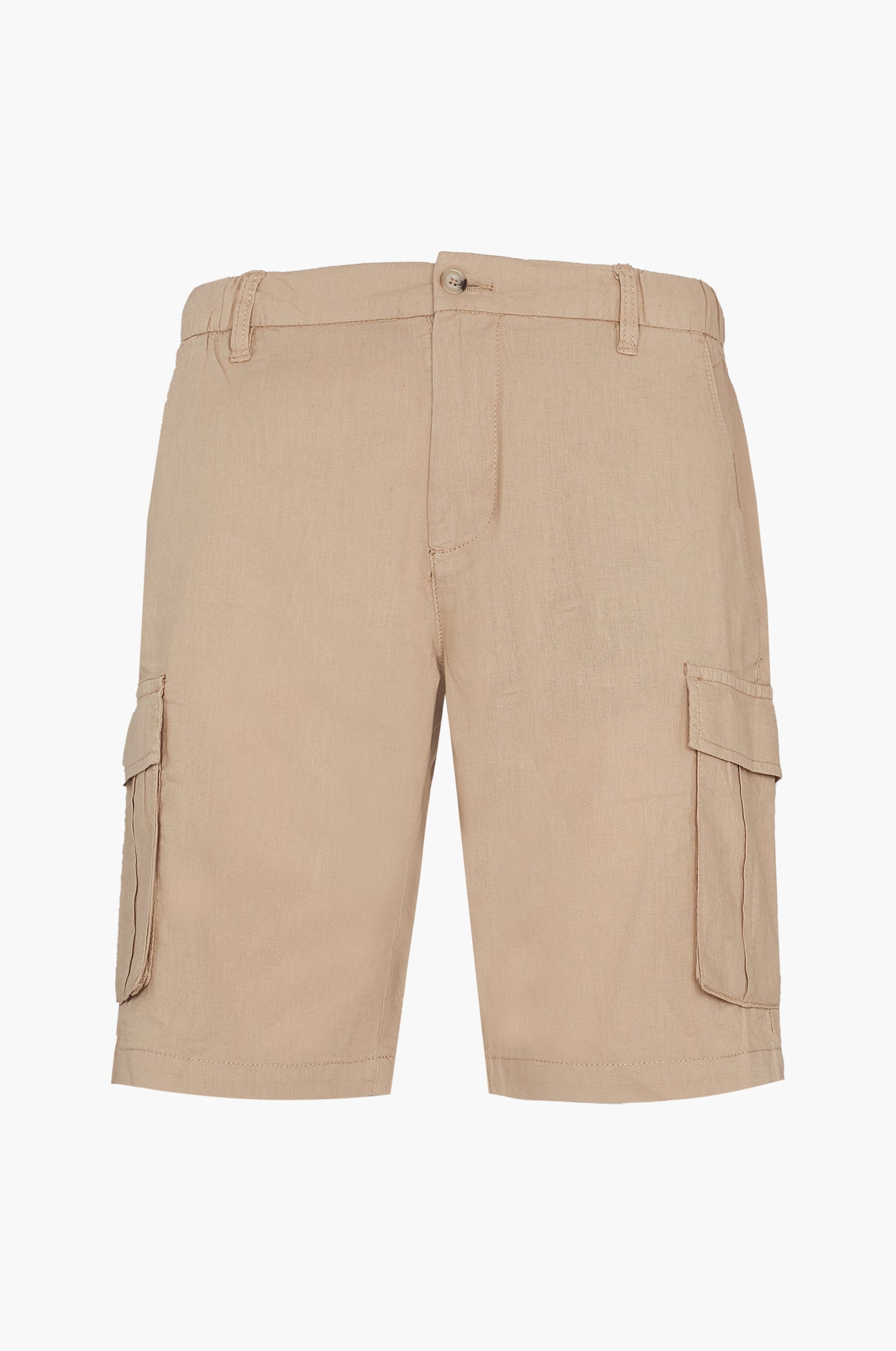 Bermuda cargo misto lino |Colore:Beige