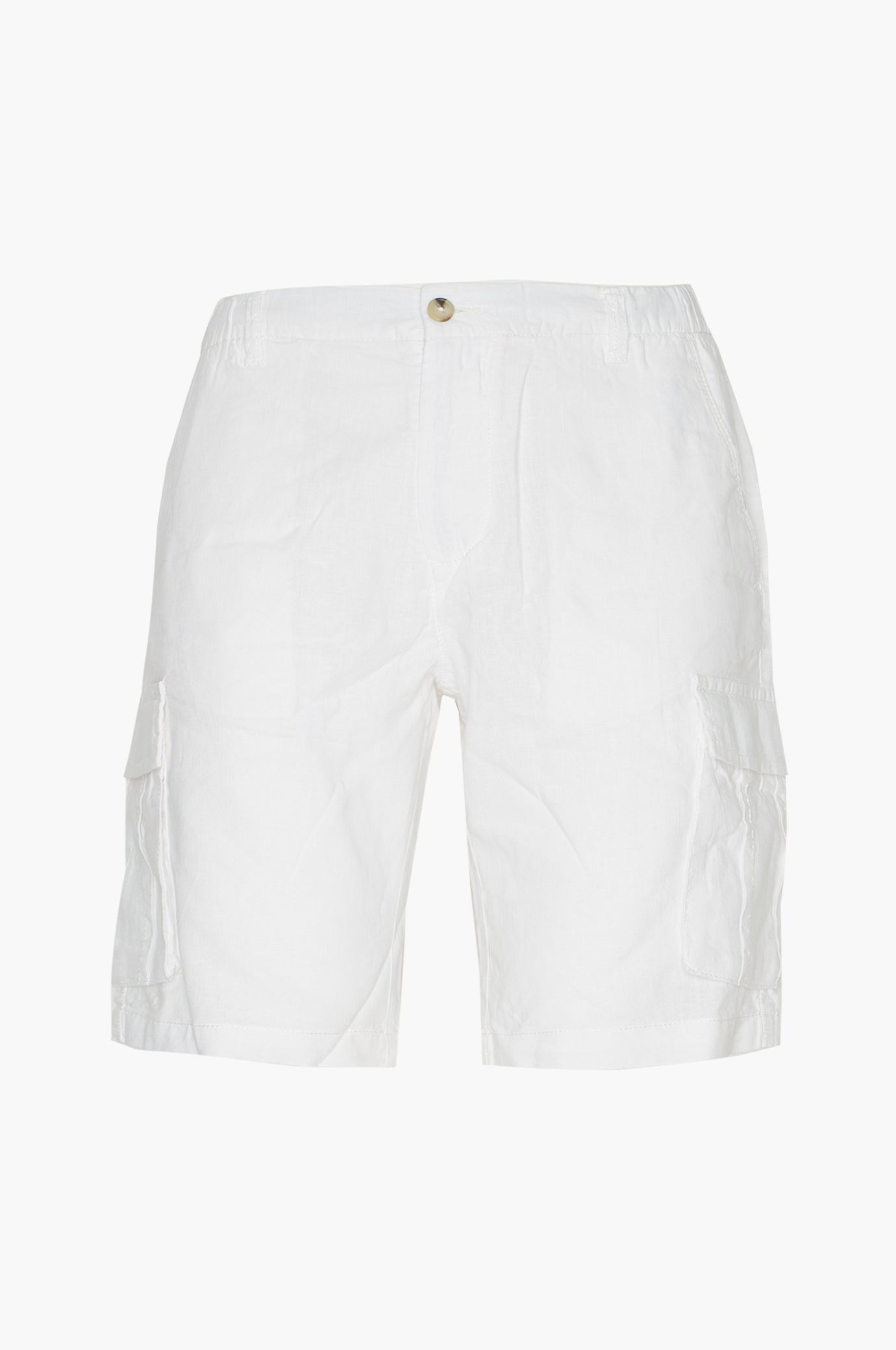Bermuda cargo misto lino |Colore:Bianco