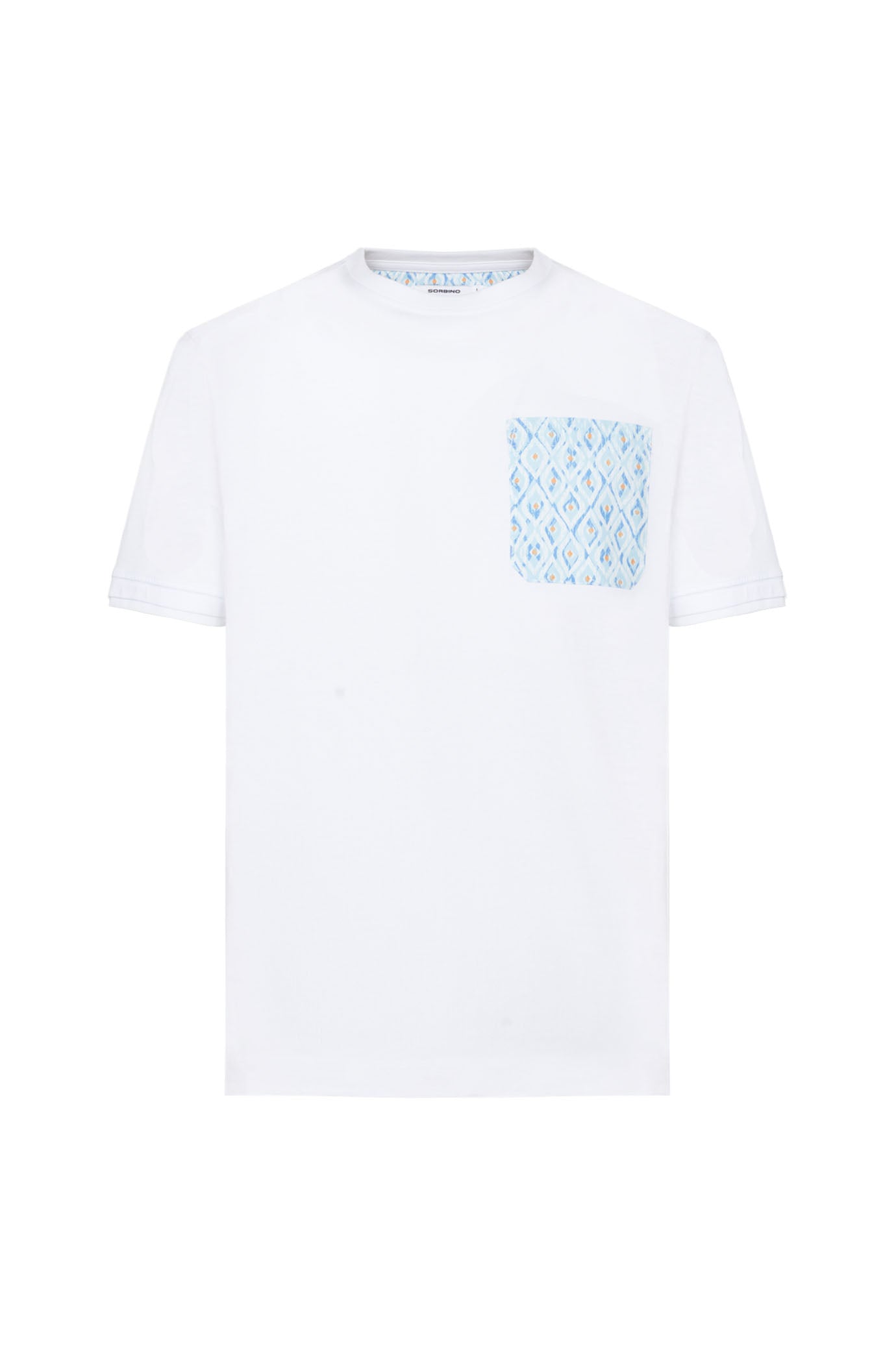 T-shirt con taschino coordinato|Colore:Bianco