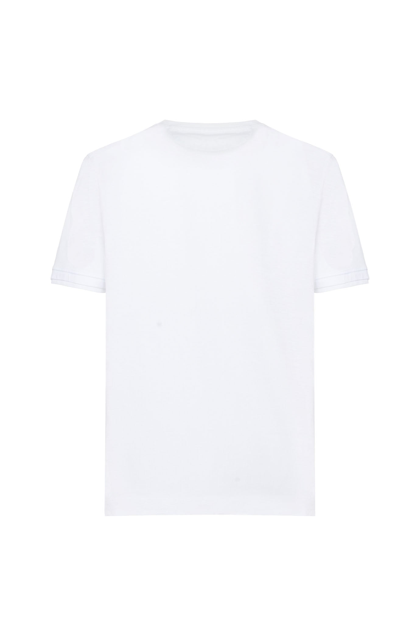 T-shirt con taschino coordinato|Colore:Bianco