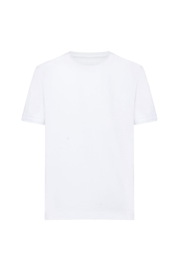 T-shirt con taschino coordinato|Colore:Bianco
