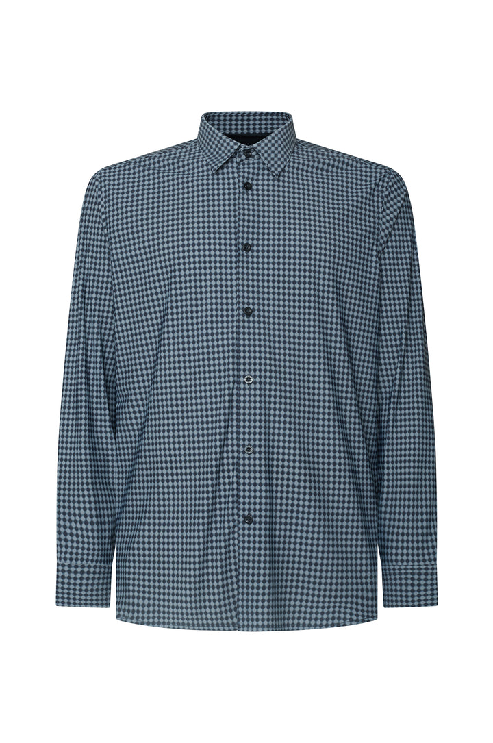 Camicia comfort fit microfantasia Performance|Colore:Grigio