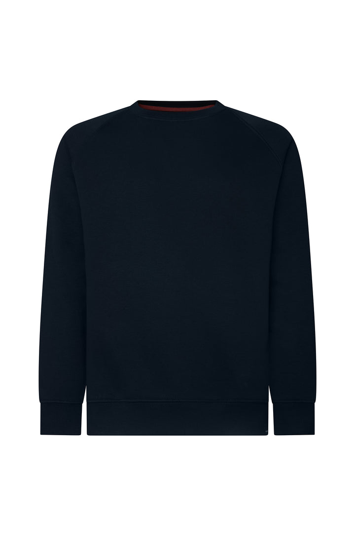 Felpa girocollo raglan|Colore:Blu/navy